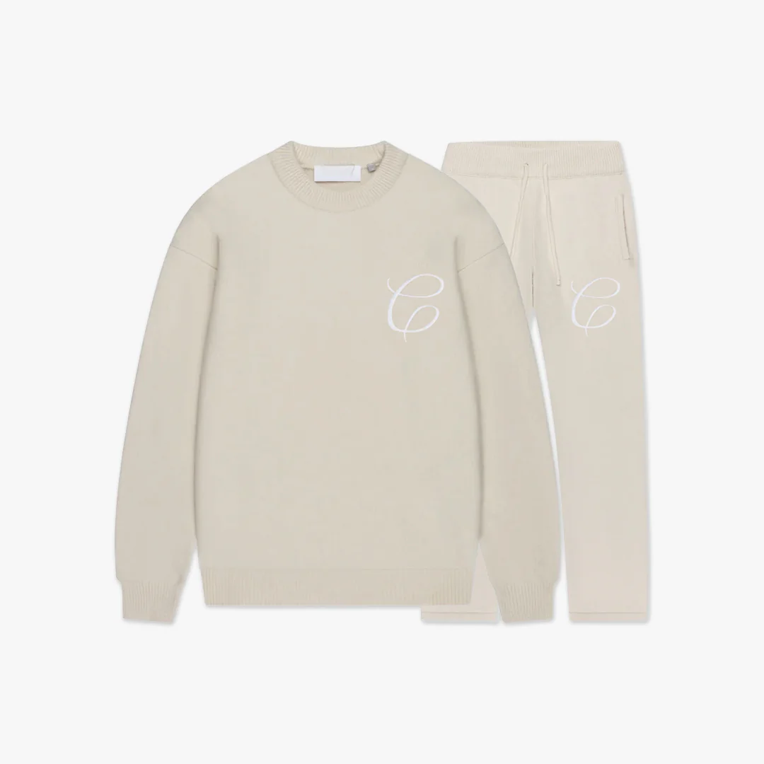 Croyez Essence Knit Tracksuit | Beige