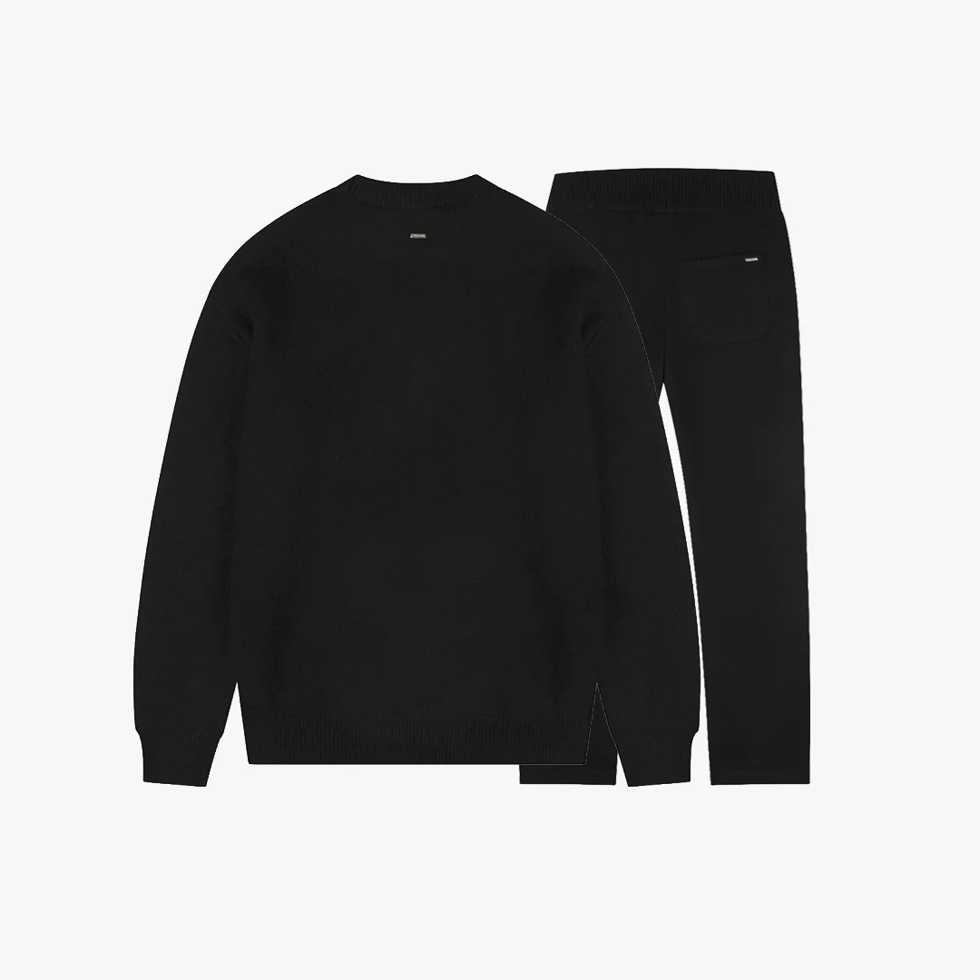 Croyez Essence Knit Tracksuit | Black - Image 2
