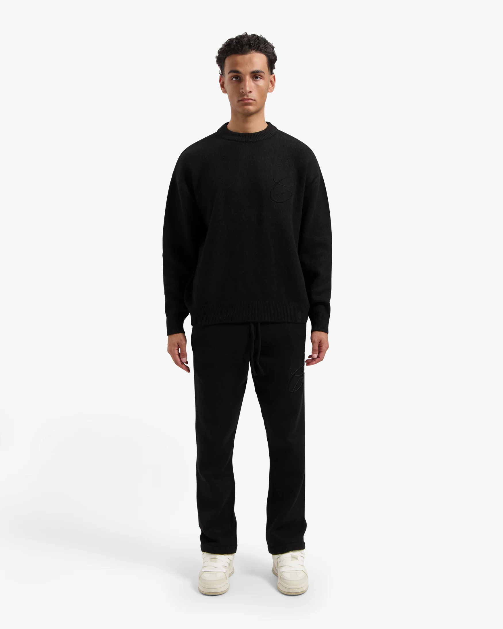 Croyez Essence Knit Tracksuit | Black/Black - Image 5