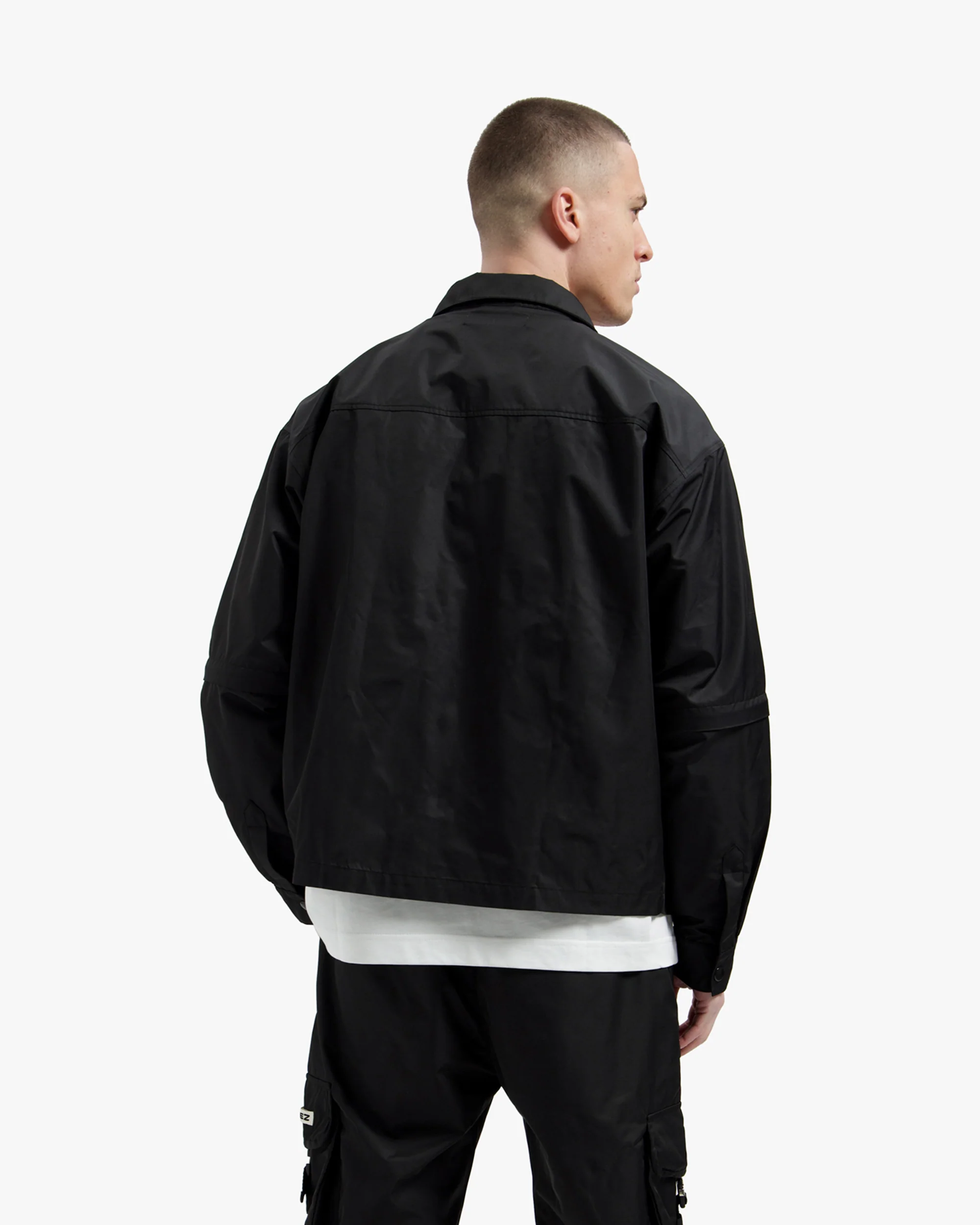 Croyez Etiquette Nylon Jacket | Black - Image 5