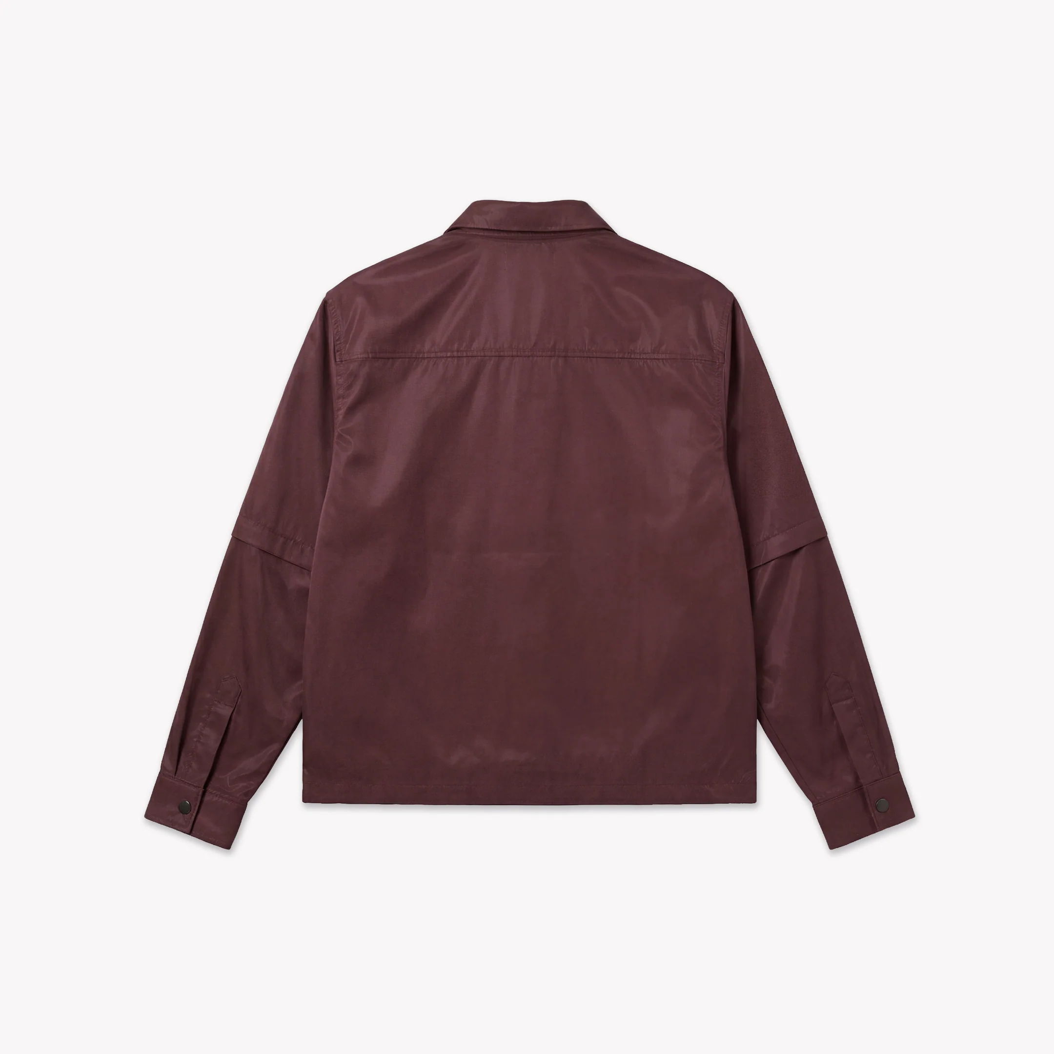 Croyez Etiquette Nylon Jacket | Burgundy - Image 2