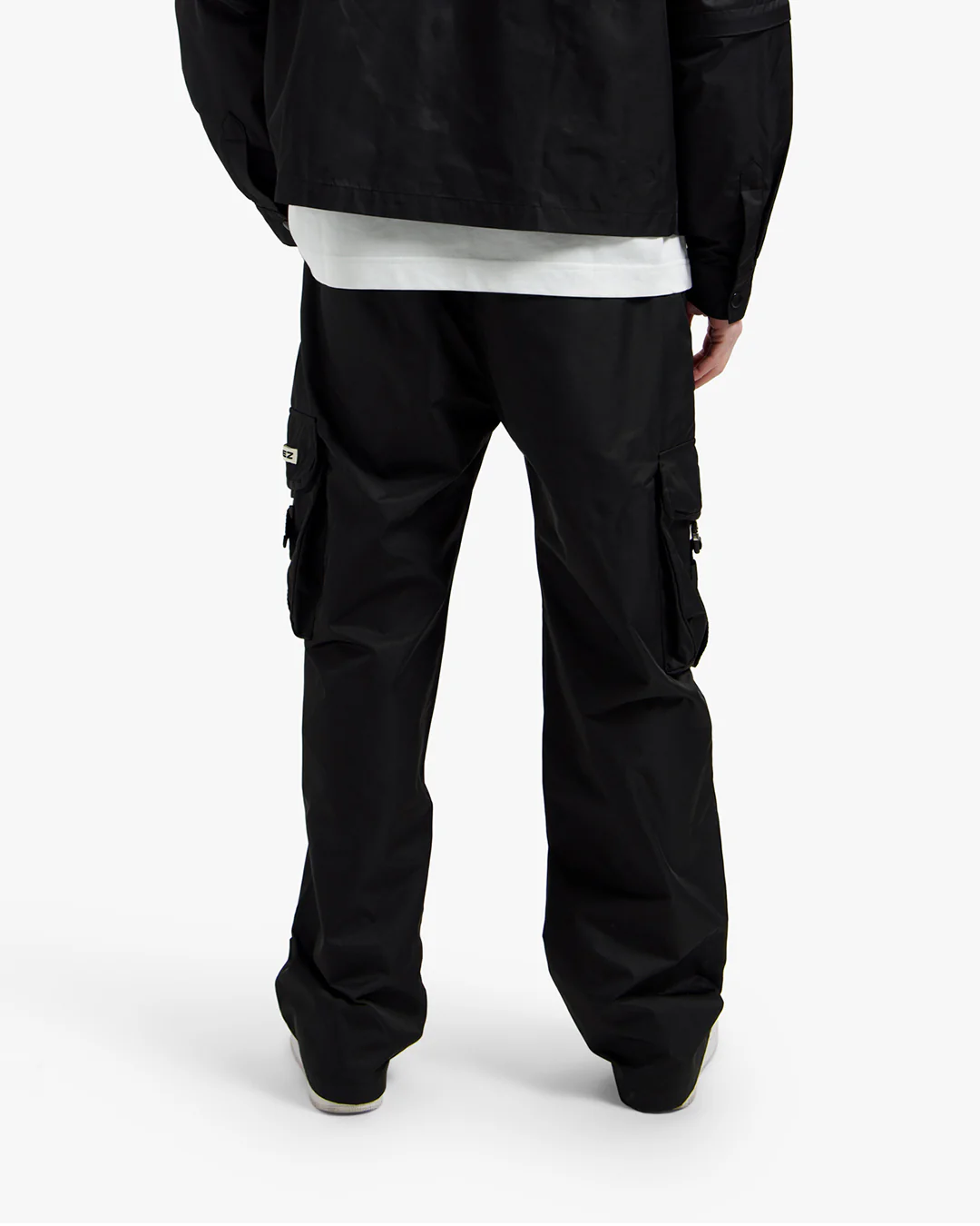 Croyez Etiquette Nylon Pants | Black - Image 4