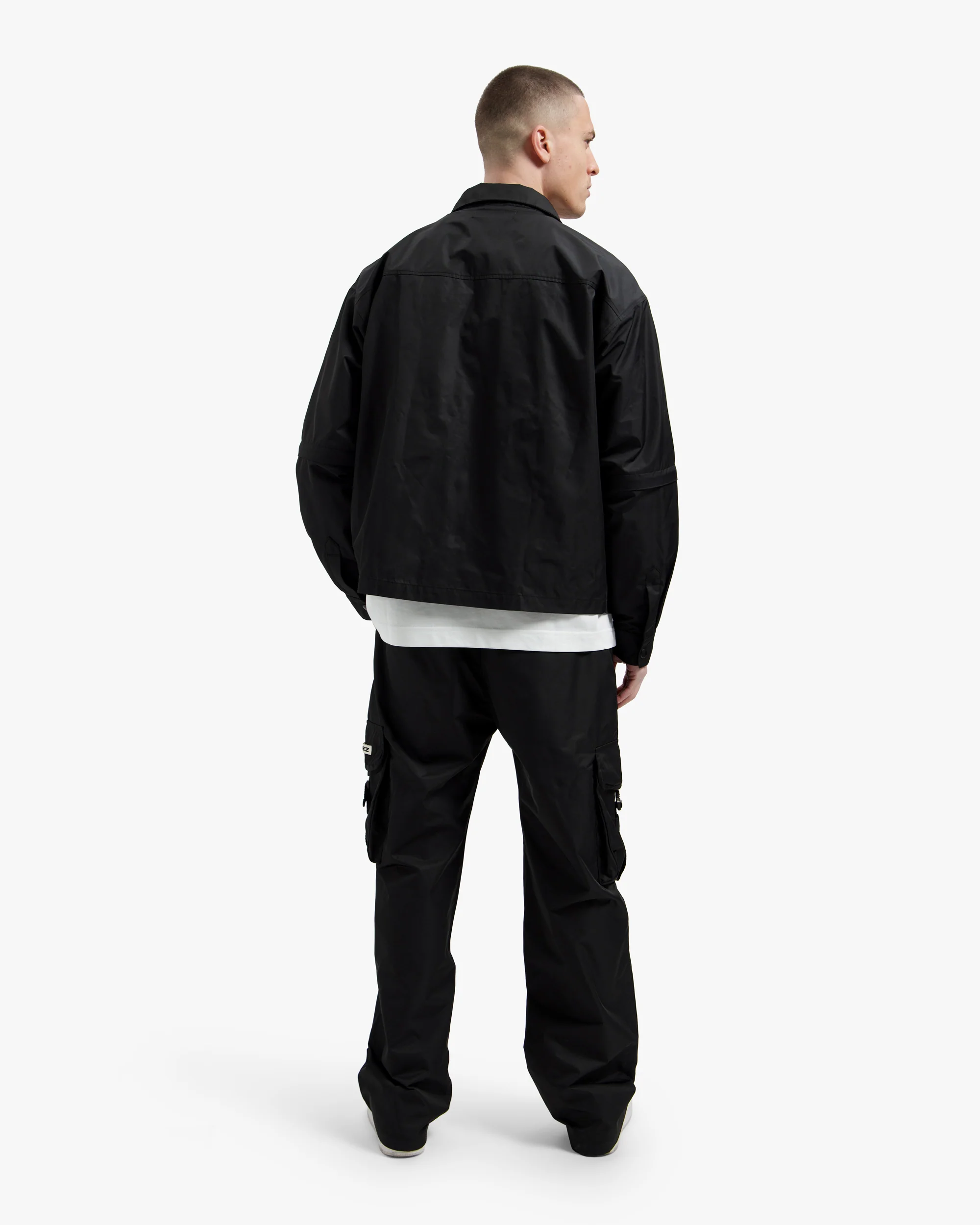 Croyez Etiquette Nylon Pants | Black - Image 6