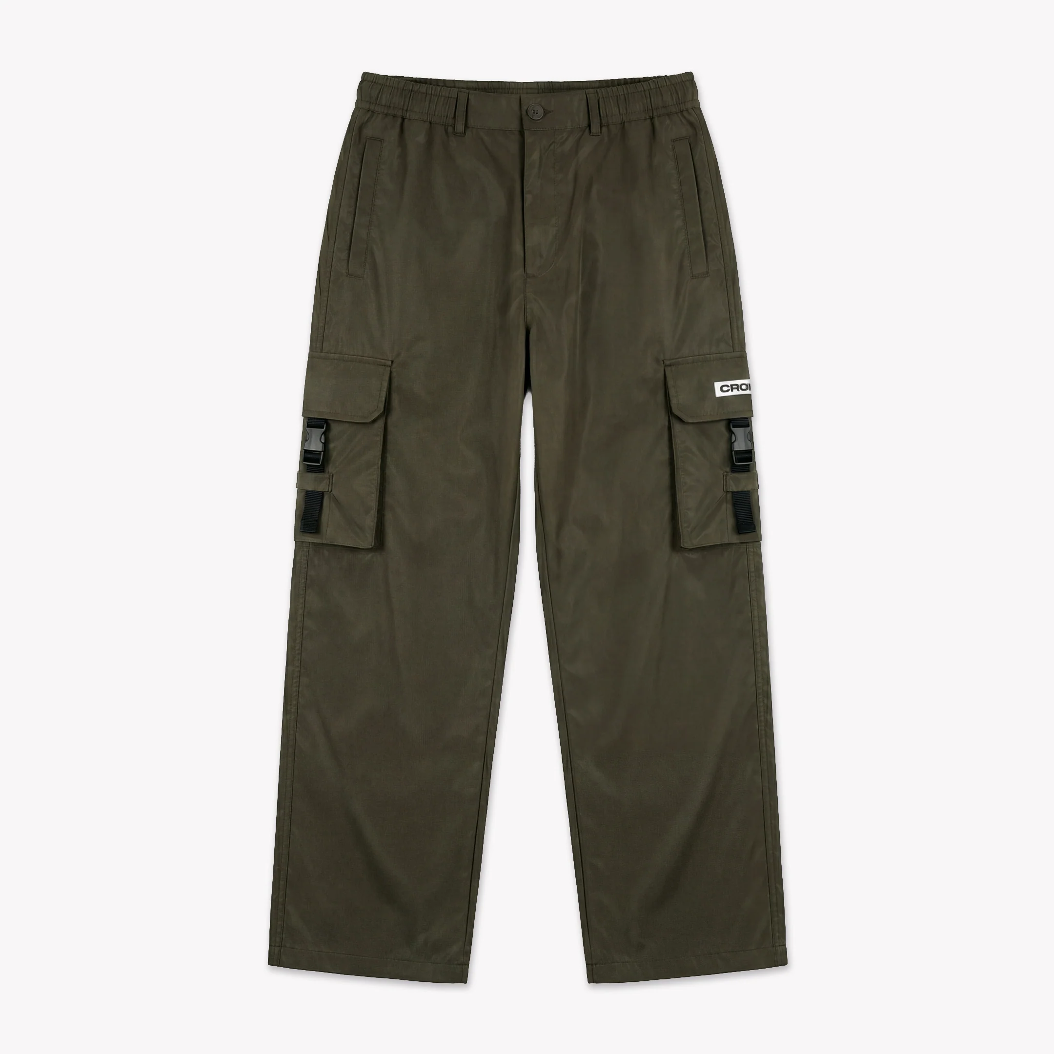 Croyez Etiquette Nylon Pants | Dusty Olive