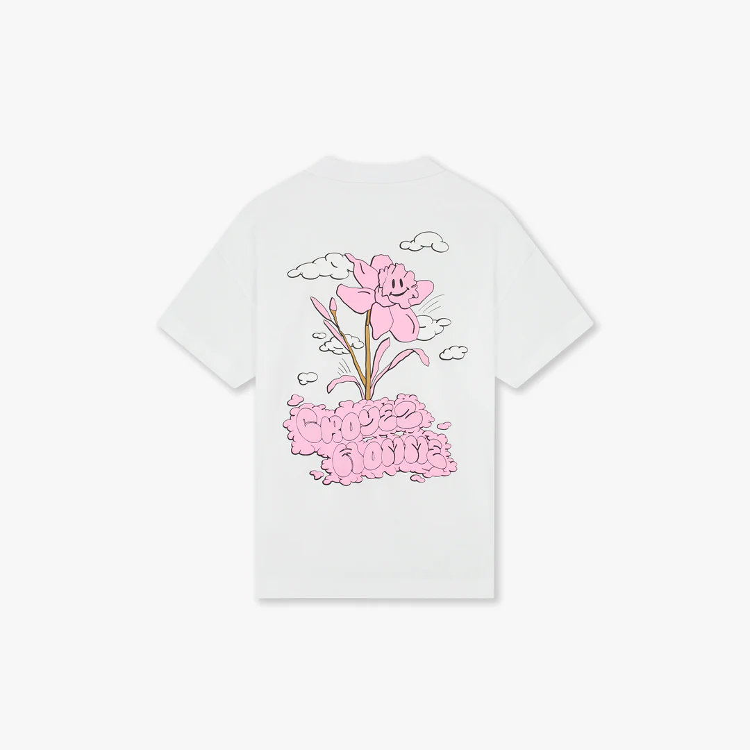 Croyez Fleur Heureuse T-Shirt | White - Image 2