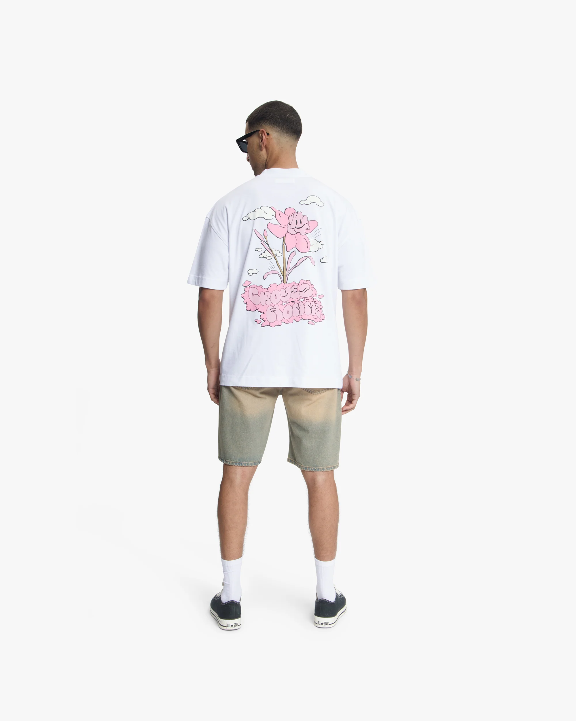 Croyez Fleur Heureuse T-Shirt | White - Image 6