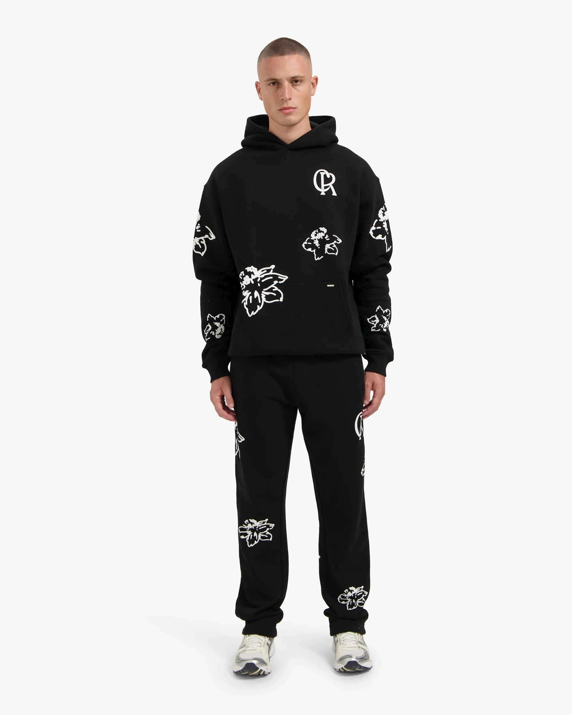 CROYEZ FLOWER HOODIE | BLACK - Image 5