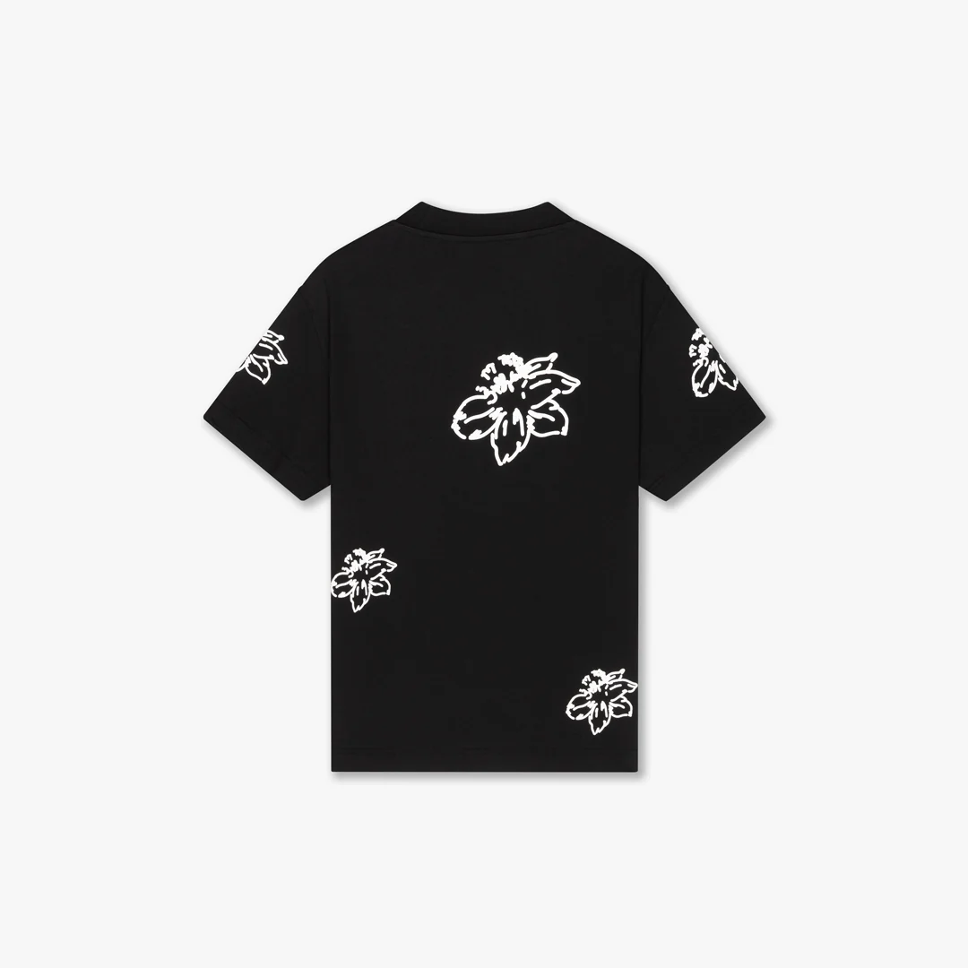 CROYEZ FLOWER T-SHIRT | BLACK - Image 2