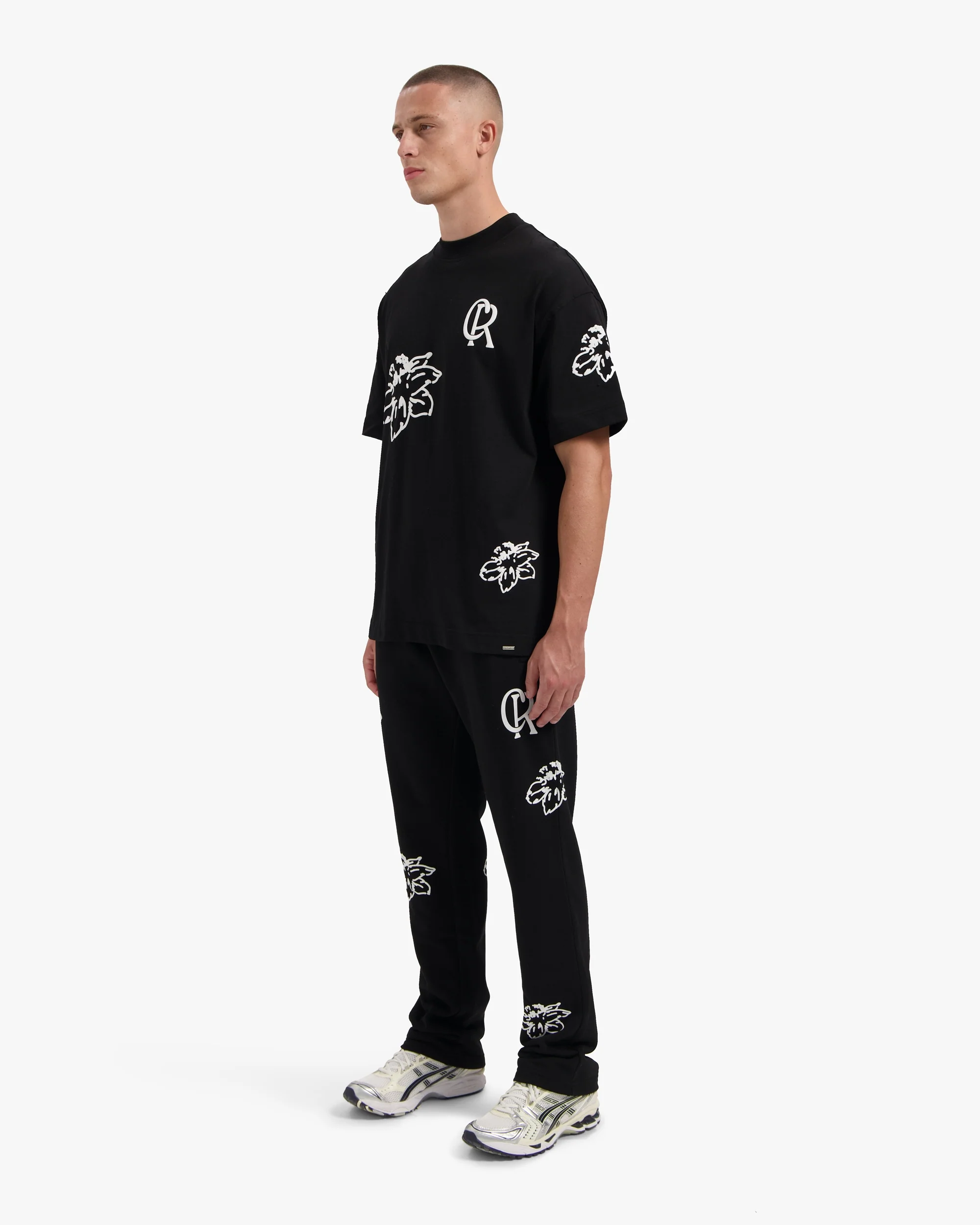 CROYEZ FLOWER T-SHIRT | BLACK - Image 7