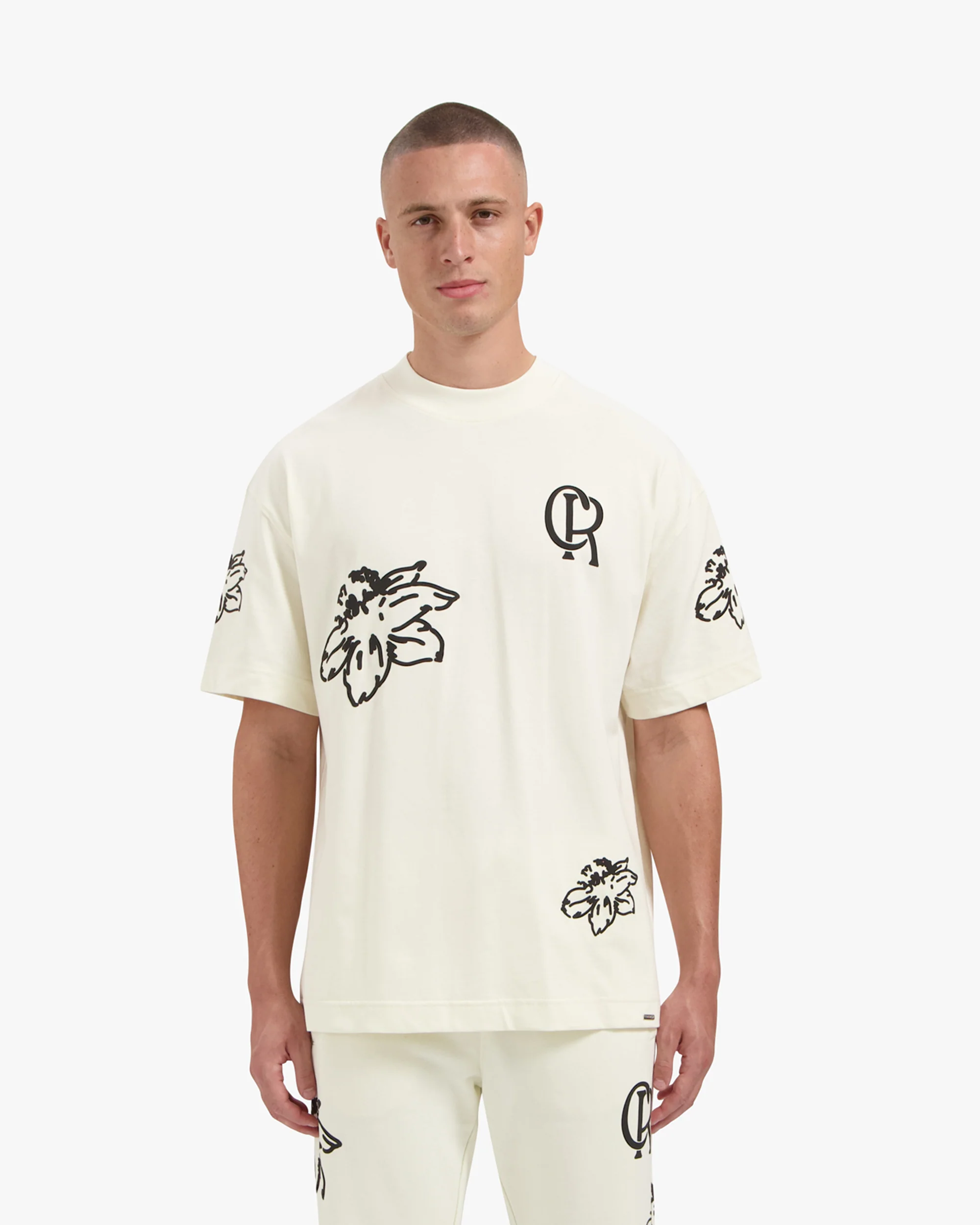 CROYEZ FLOWER T-SHIRT | OFF-WHITE - Image 3