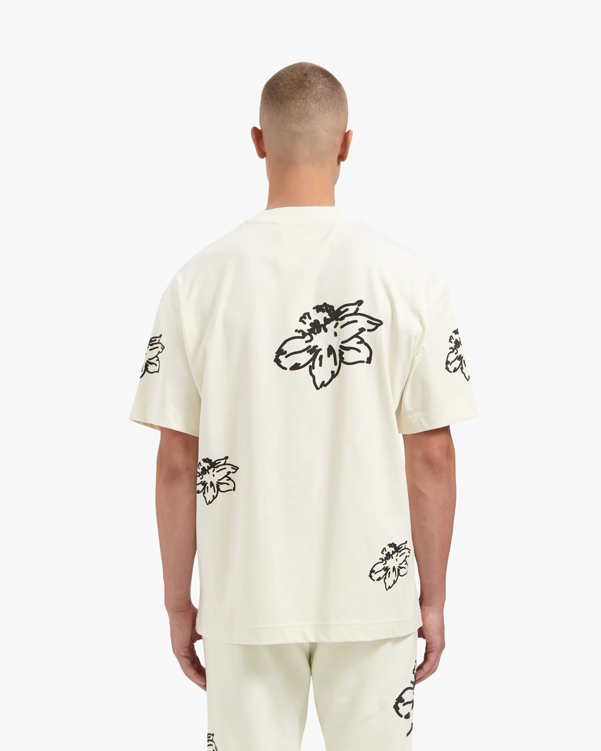 CROYEZ FLOWER T-SHIRT | OFF-WHITE - Image 4