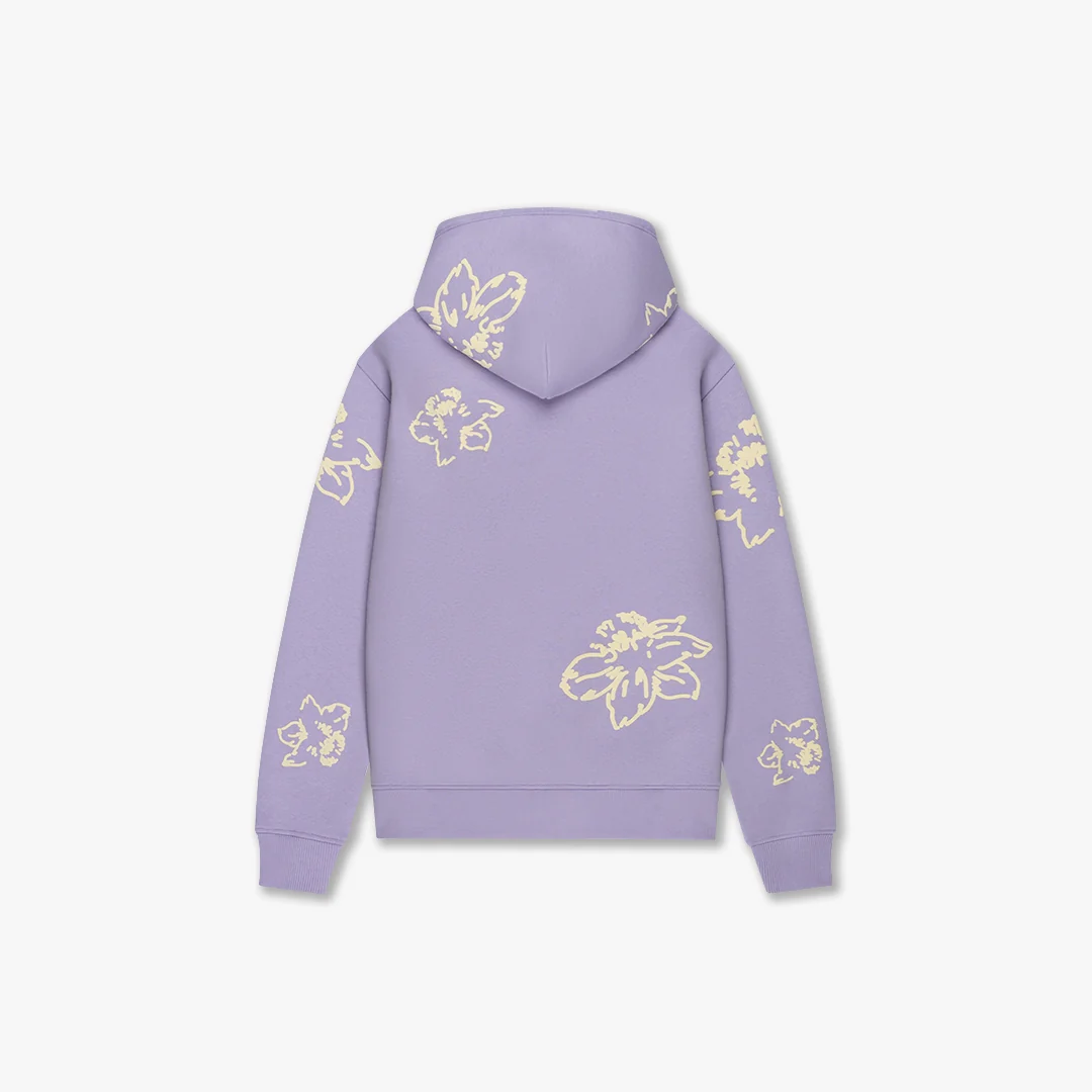 CROYEZ FLOWER ZIP-HOODIE | LILAC - Image 2