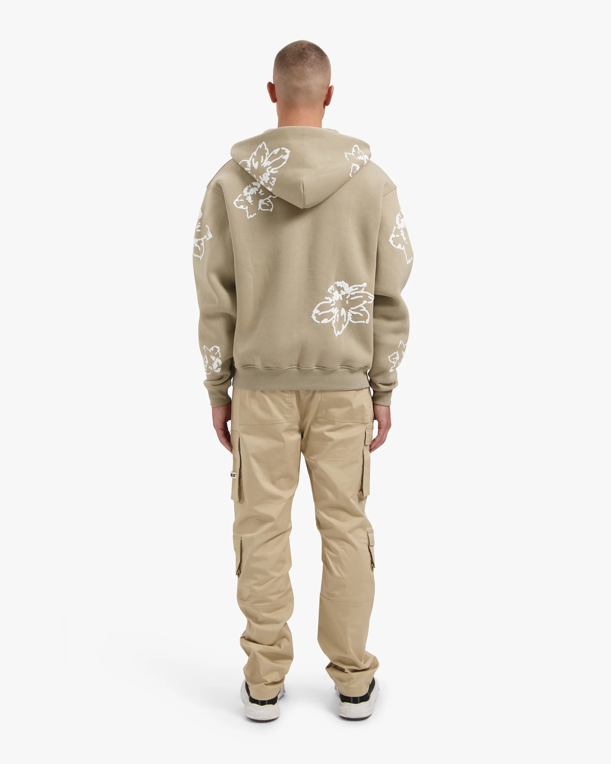 CROYEZ FLOWER ZIP-HOODIE | SAND - Image 6