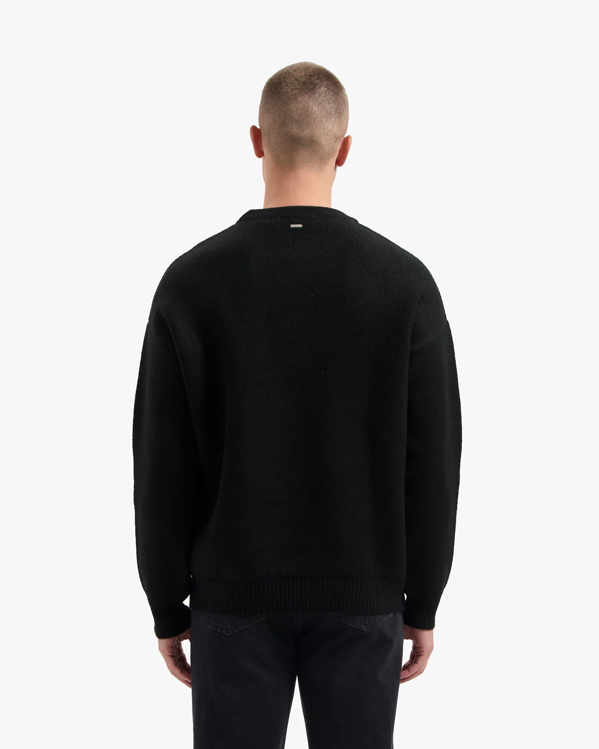 CROYEZ FLUFFY ESSENCE KNIT SWEATER | BLACK - Image 4