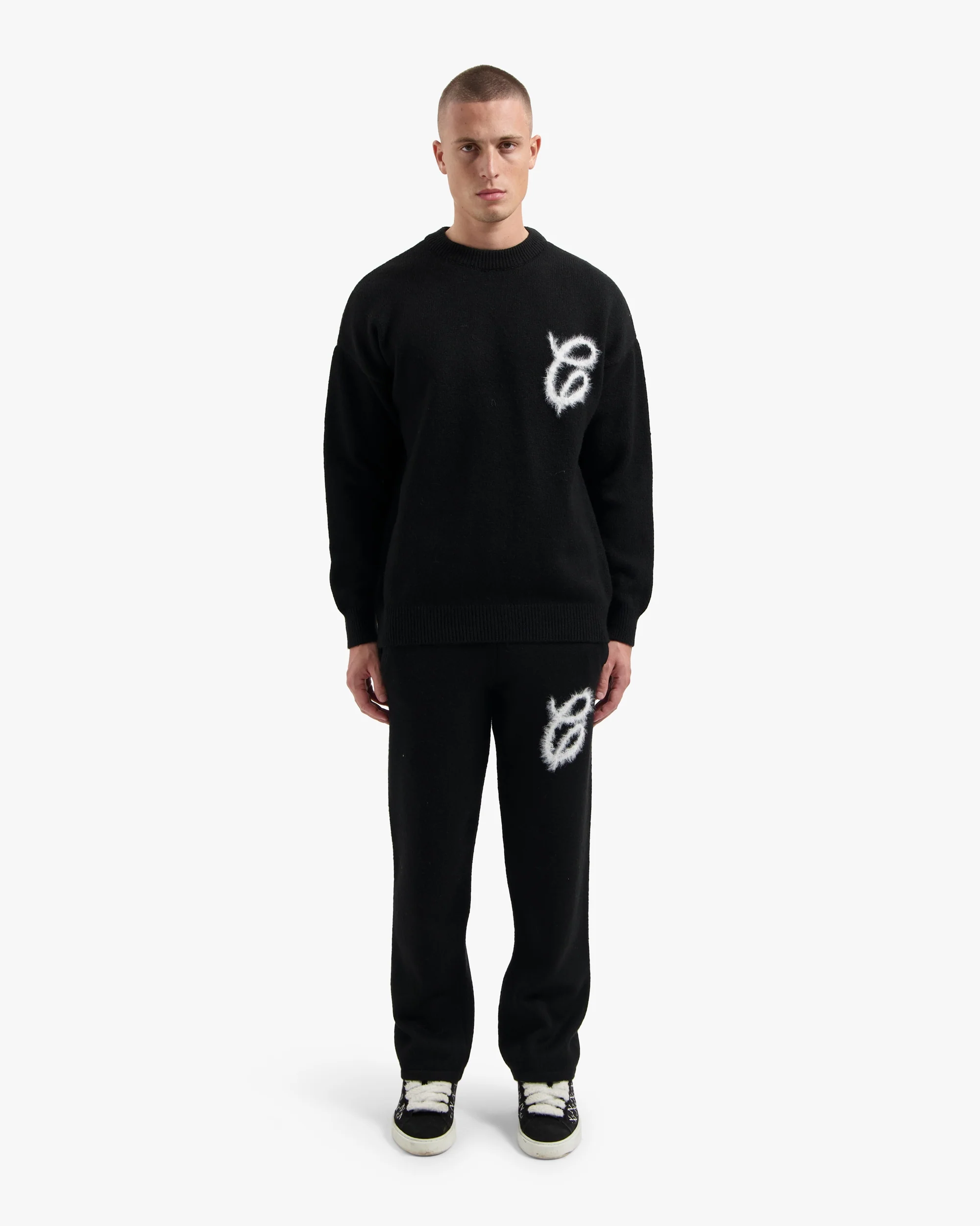 CROYEZ FLUFFY ESSENCE KNIT SWEATER | BLACK - Image 5