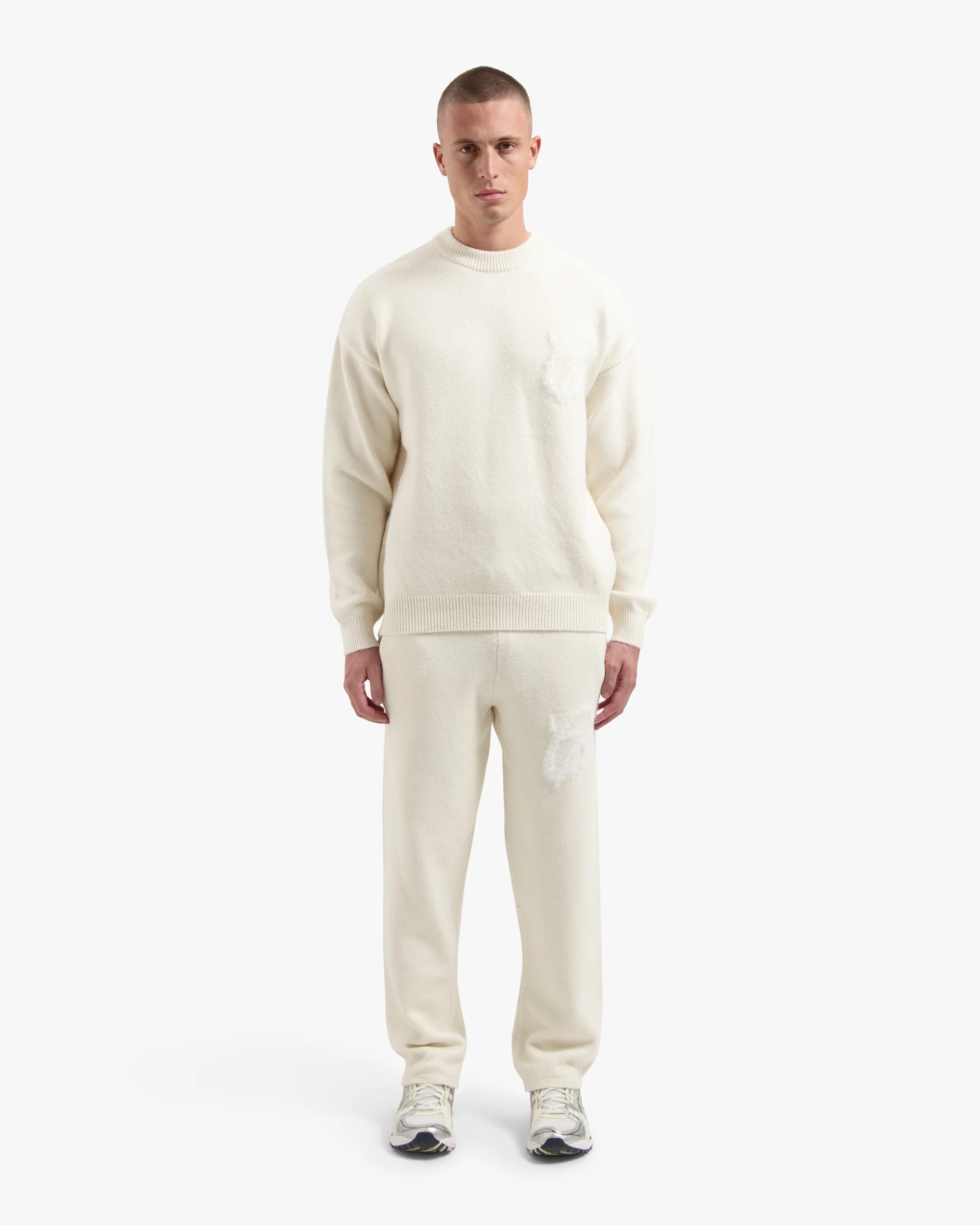 CROYEZ FLUFFY ESSENCE KNIT SWEATER | CREAM - Image 5