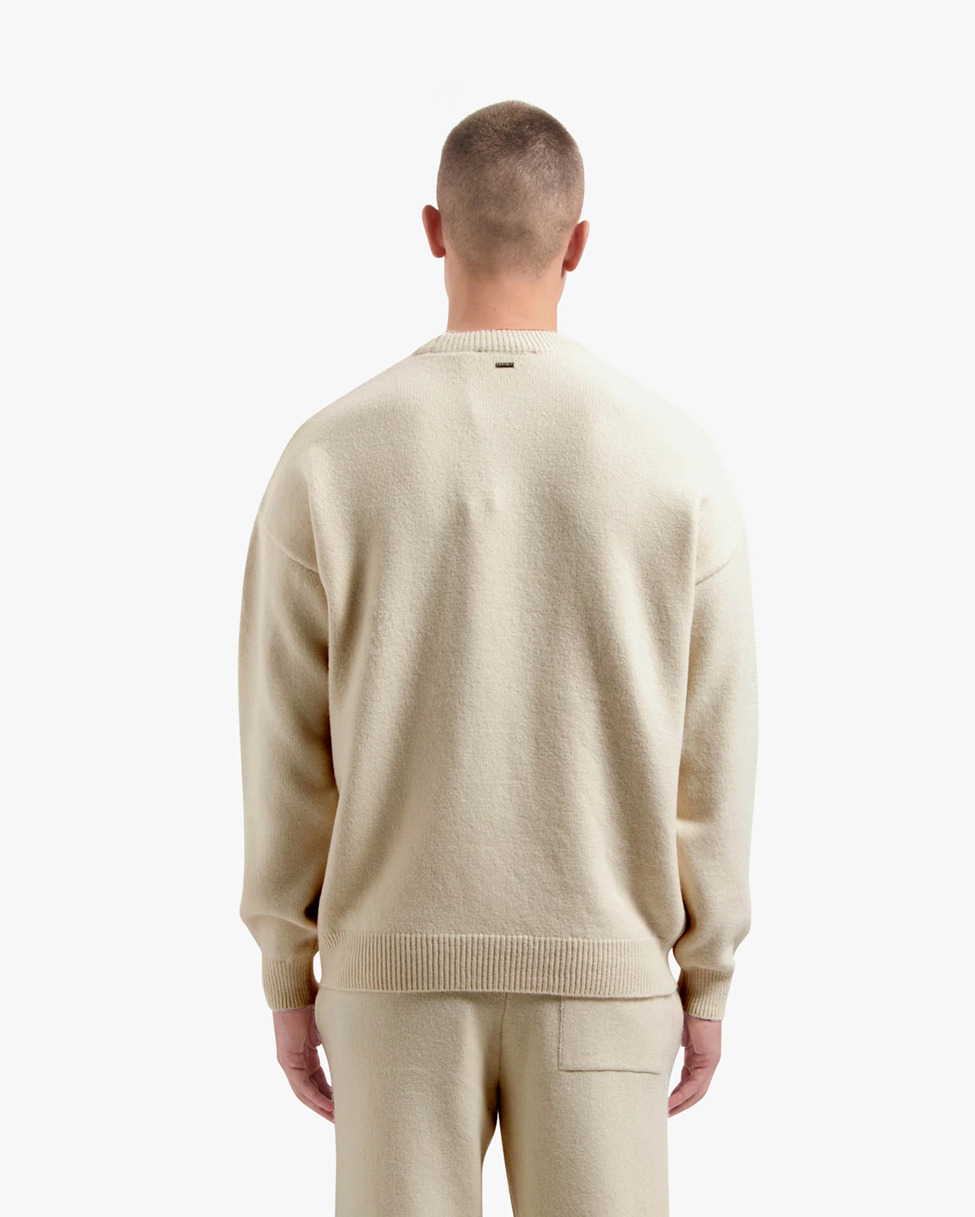 CROYEZ FLUFFY ESSENCE KNIT SWEATER | SAND - Image 4
