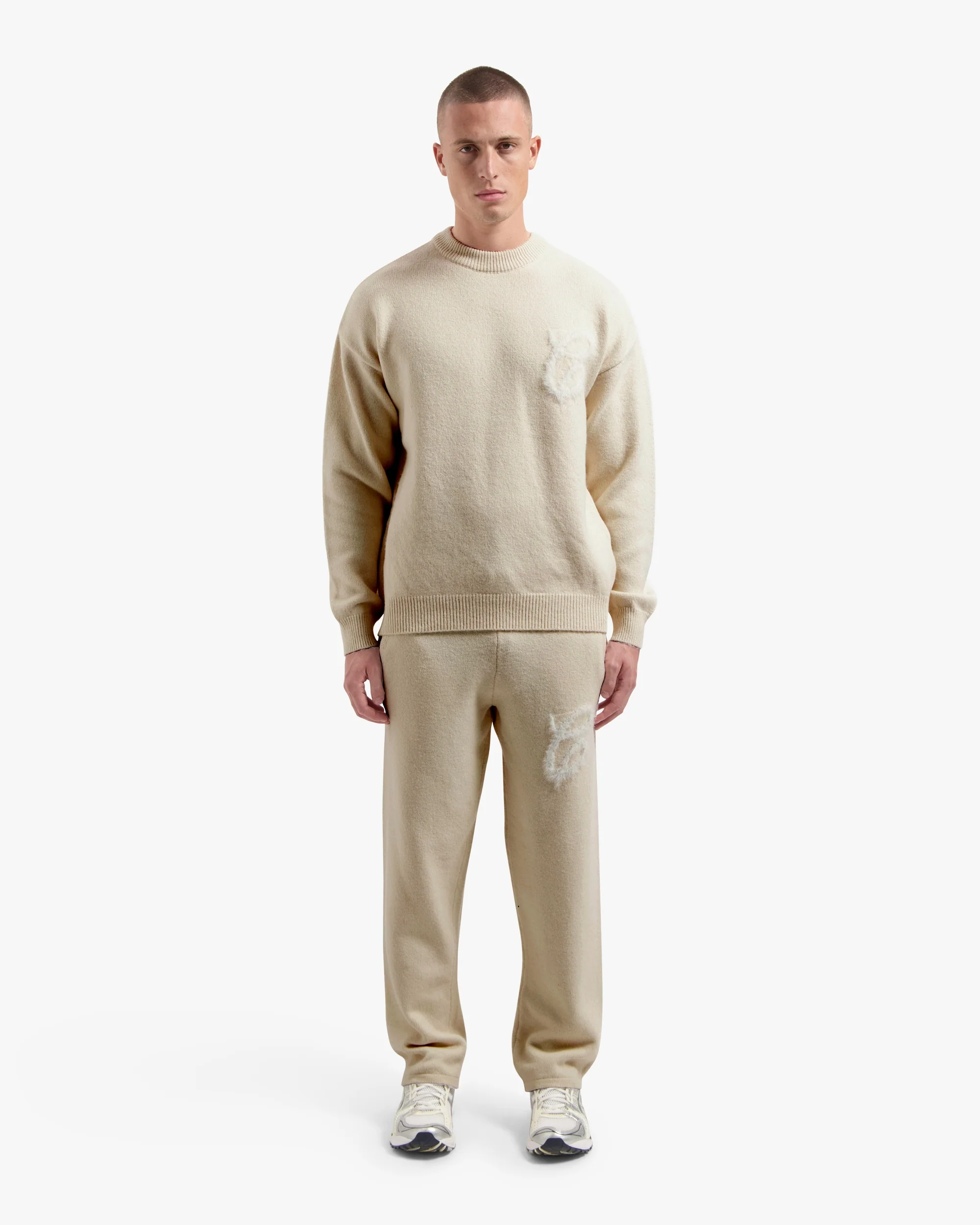CROYEZ FLUFFY ESSENCE KNIT SWEATER | SAND - Image 5