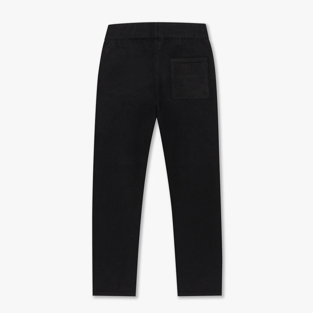 CROYEZ FLUFFY ESSENCE KNIT SWEATPANTS | BLACK - Image 2