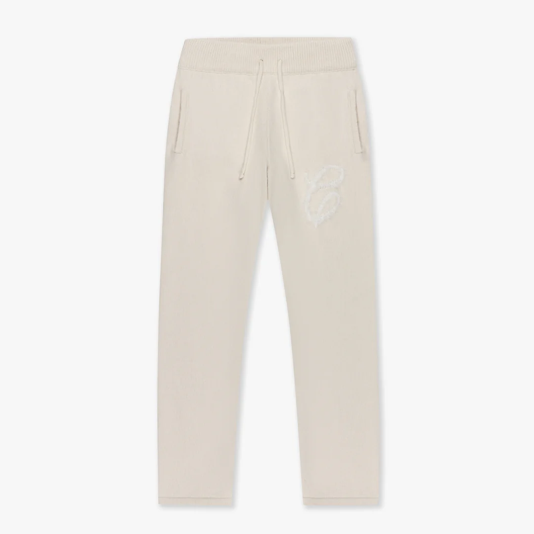 CROYEZ FLUFFY ESSENCE KNIT SWEATPANTS | CREAM