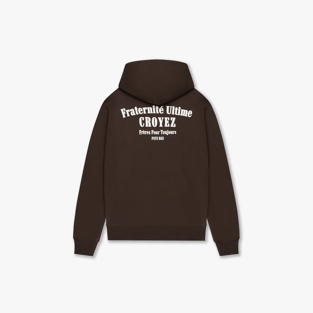 CROYEZ FRATERNITÉ HOODIE | BROWN - Image 2