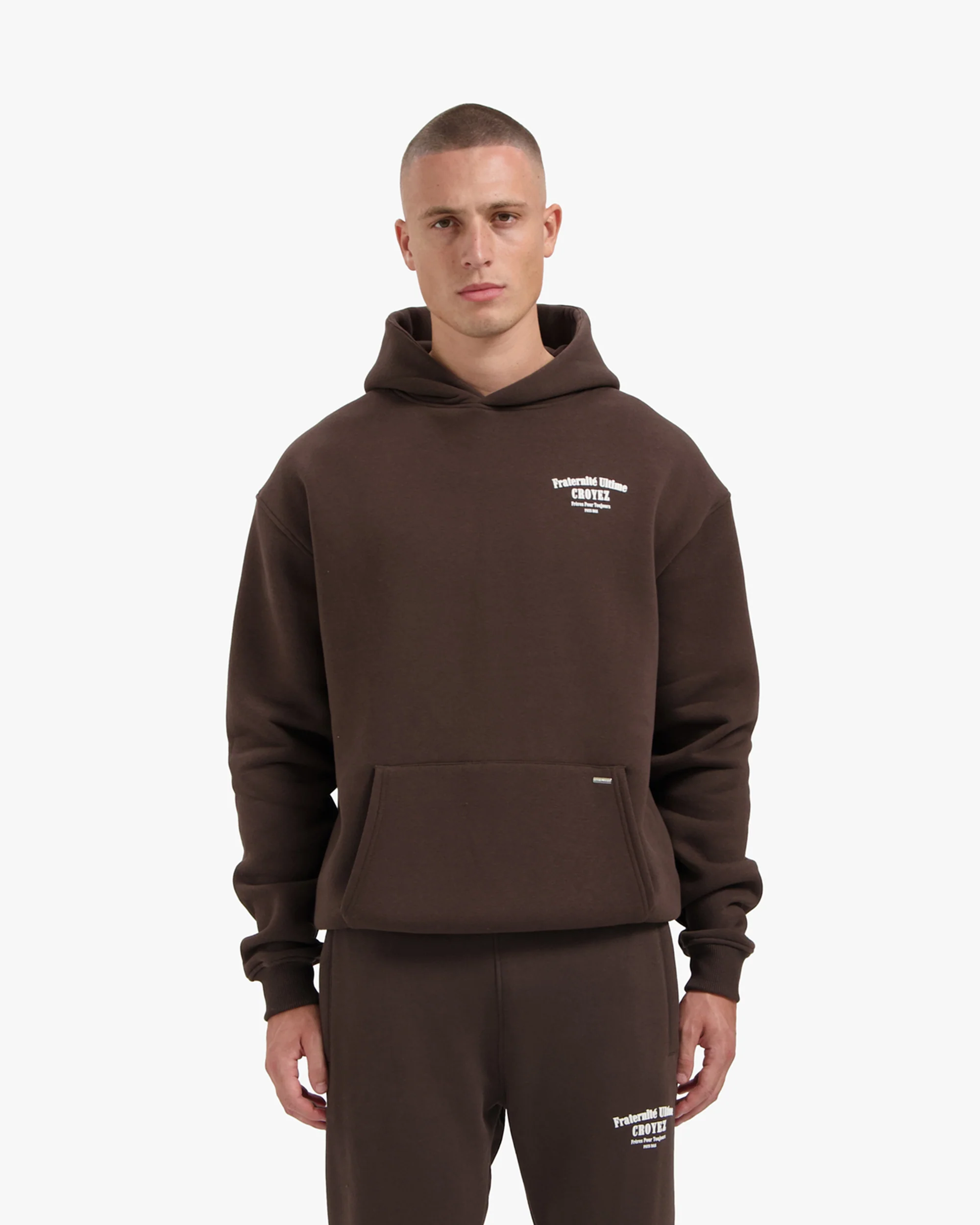 CROYEZ FRATERNITÉ HOODIE | BROWN - Image 3
