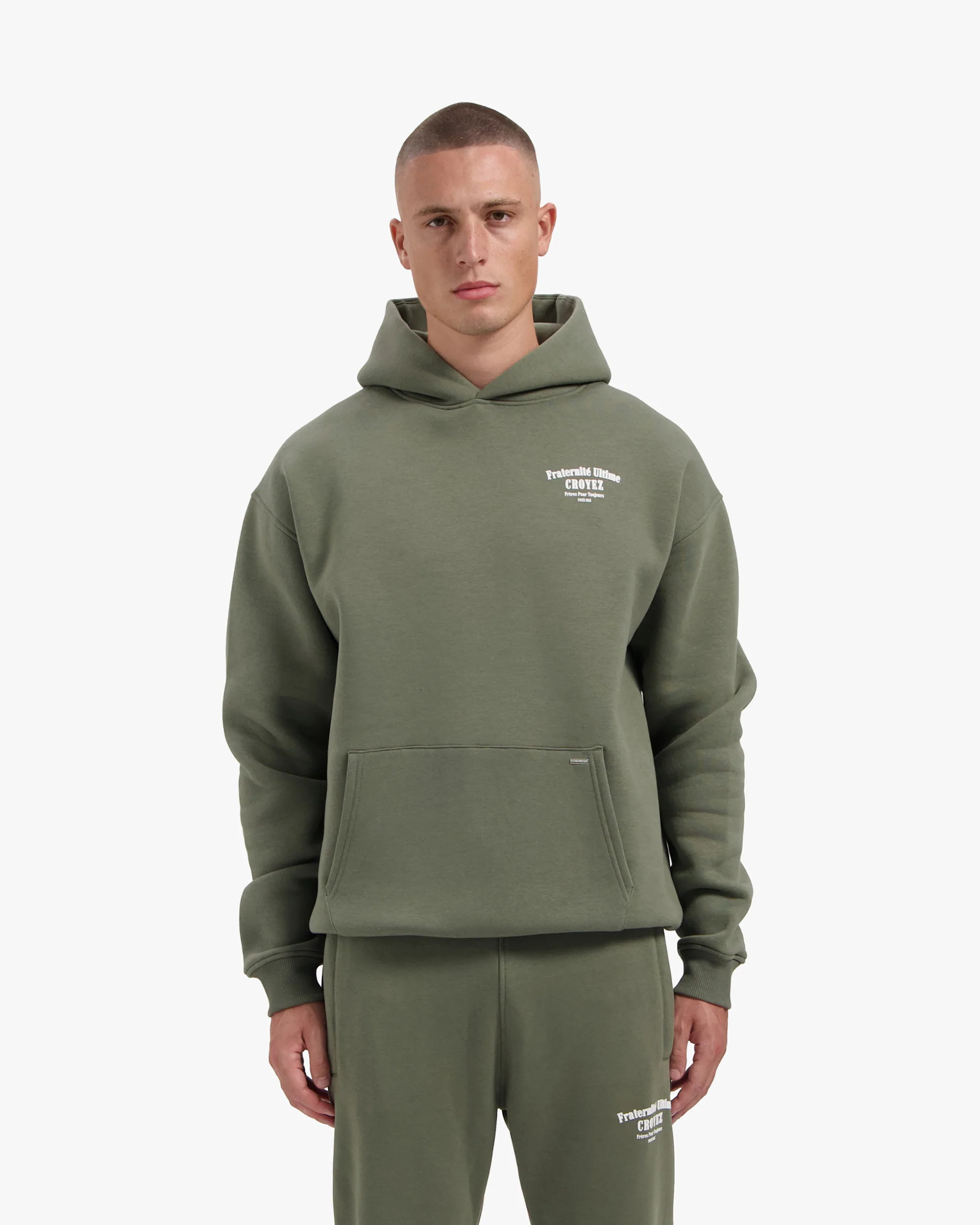 CROYEZ FRATERNITÉ HOODIE | DUSTY OLIVE - Image 3