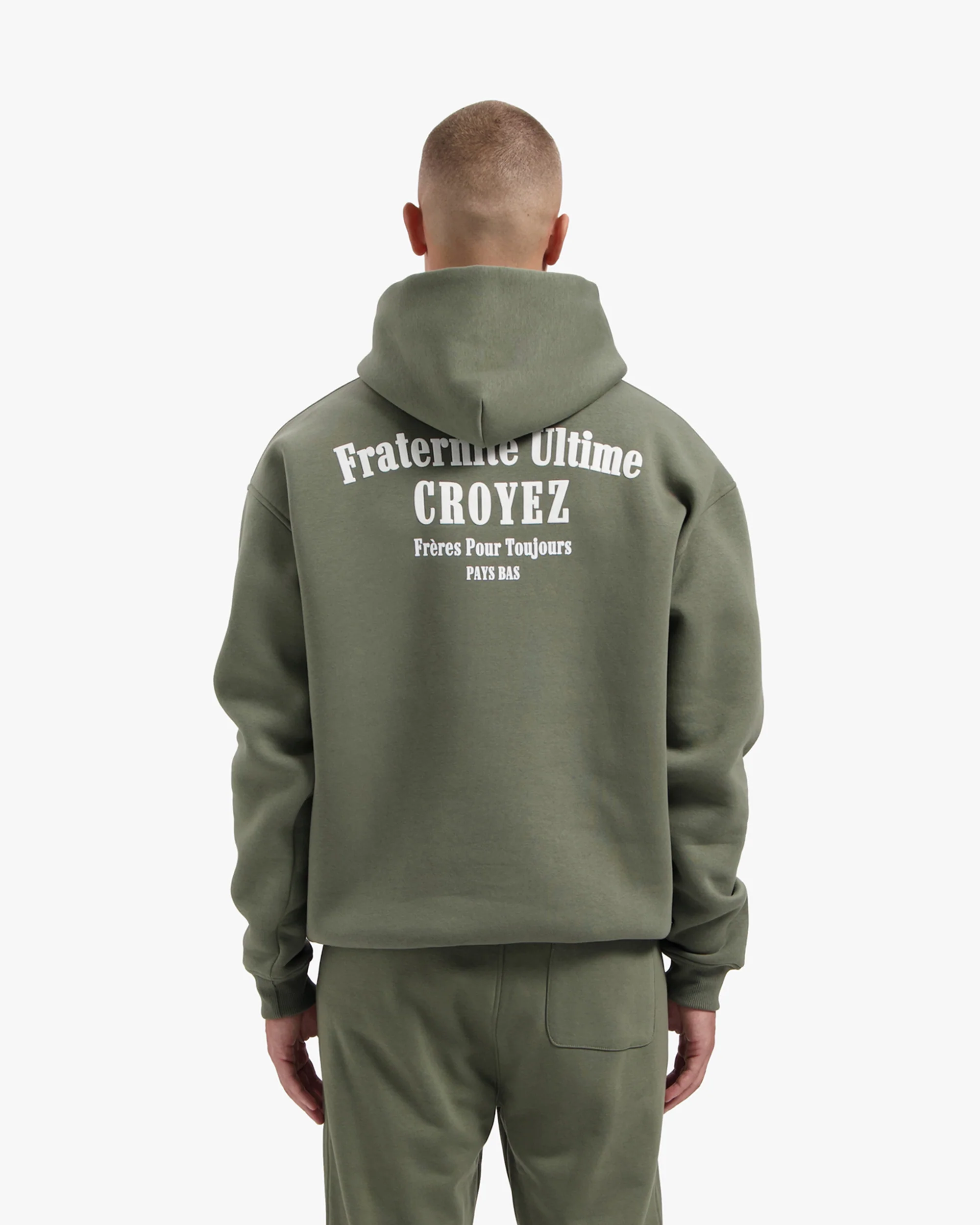 CROYEZ FRATERNITÉ HOODIE | DUSTY OLIVE - Image 4