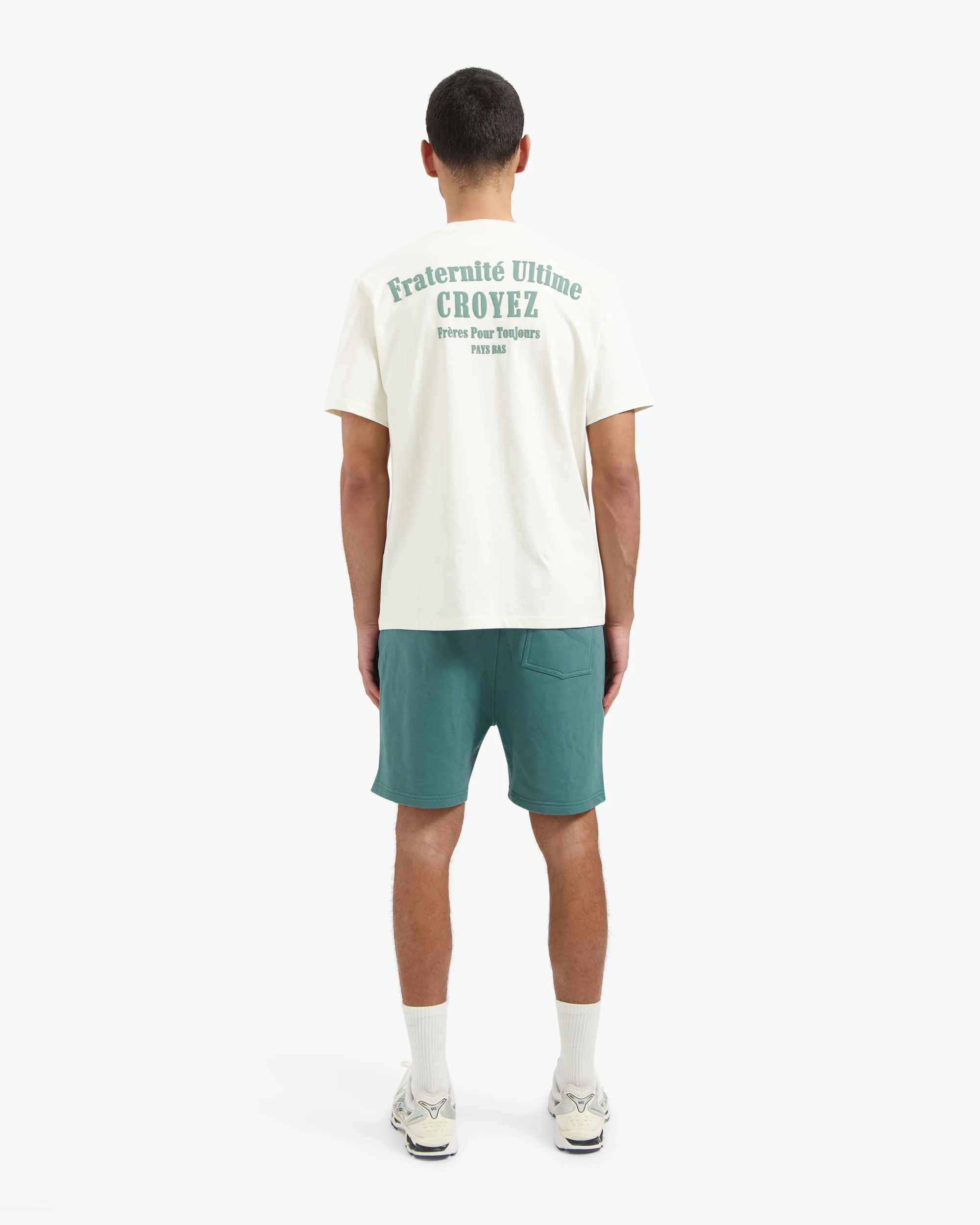 CROYEZ FRATERNITÉ SHORTS | GREEN/OFF-WHITE - Image 6