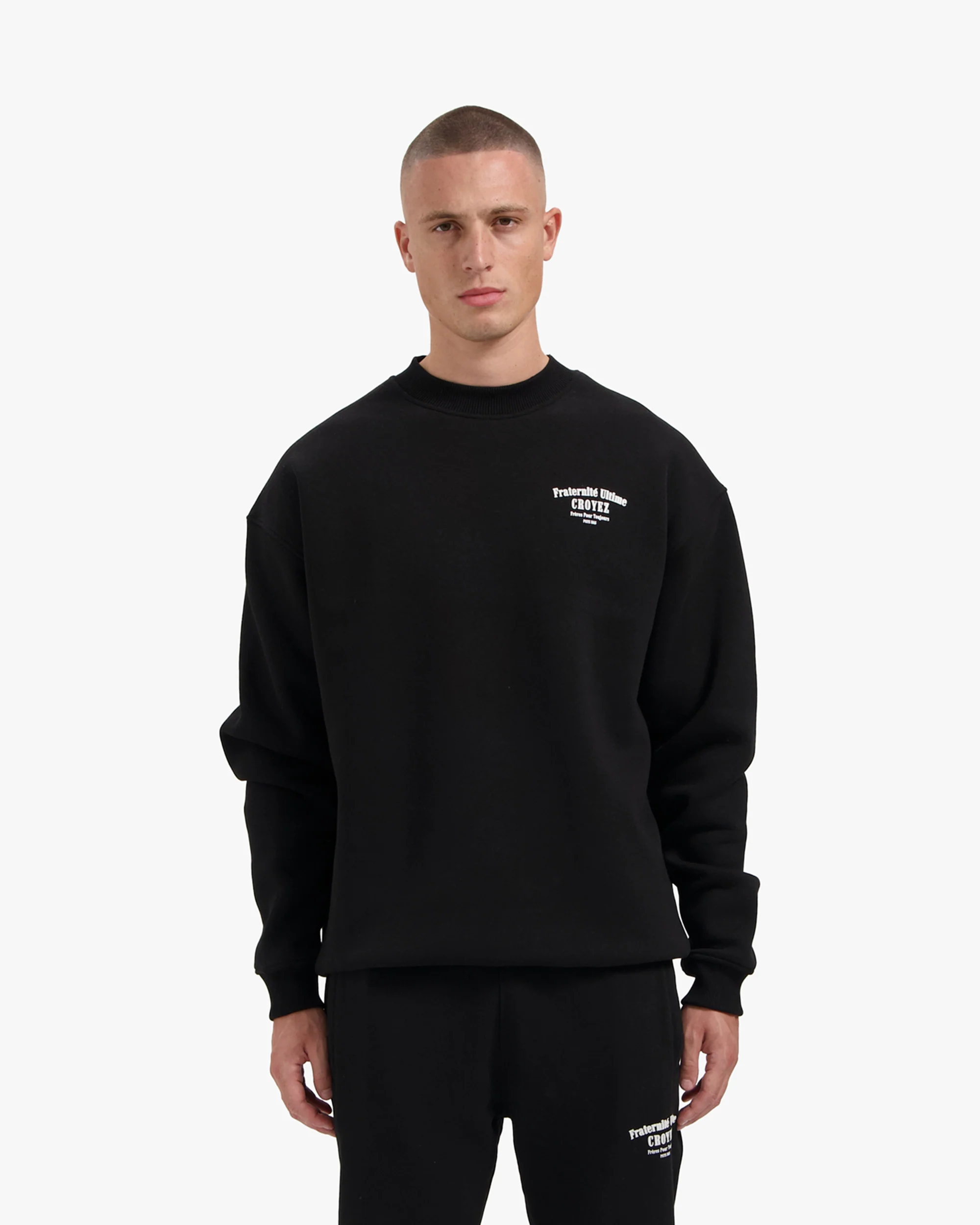 CROYEZ FRATERNITÉ SWEATER | BLACK - Image 3