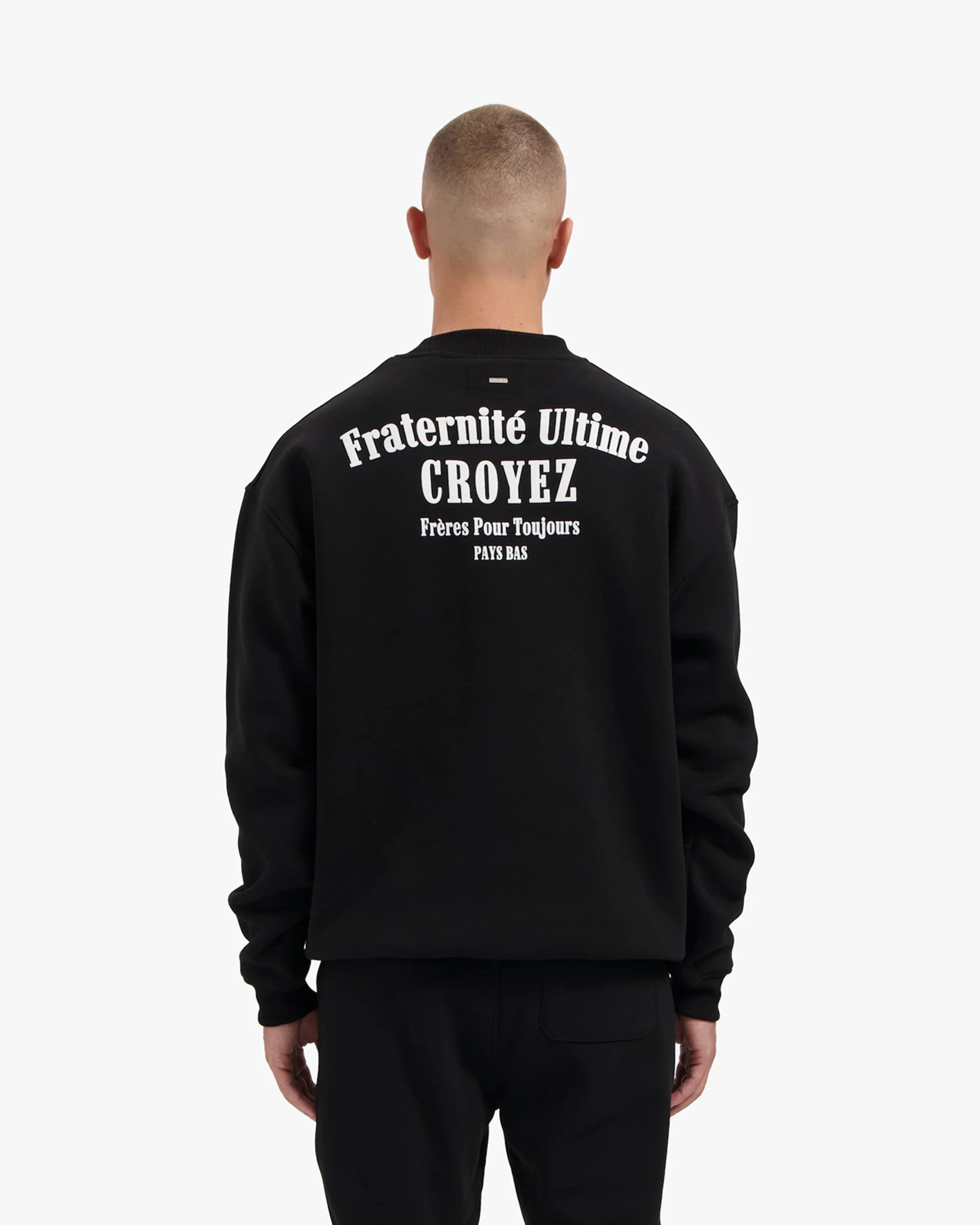 CROYEZ FRATERNITÉ SWEATER | BLACK - Image 4