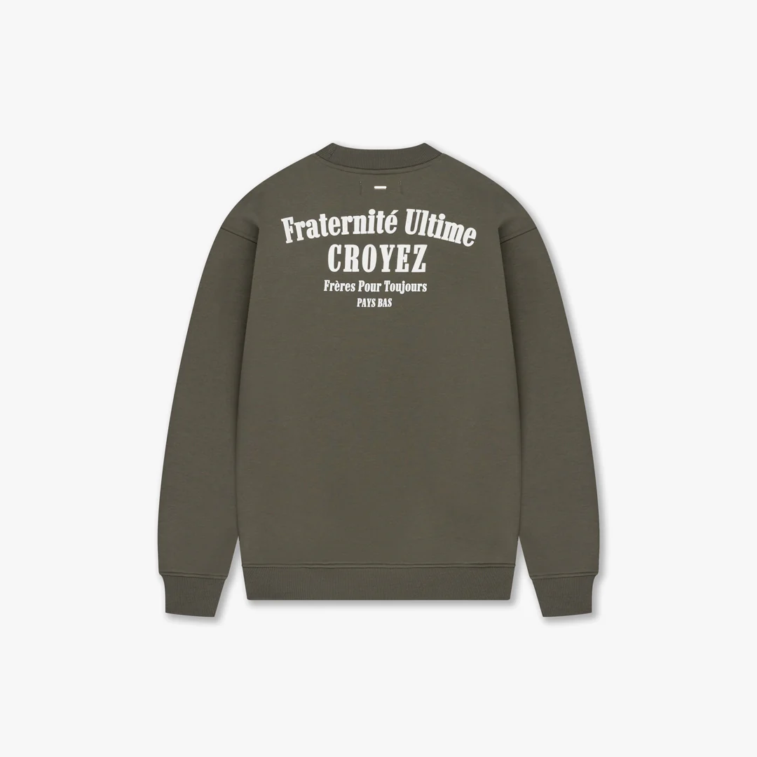 CROYEZ FRATERNITÉ SWEATER | DUSTY OLIVE - Image 2