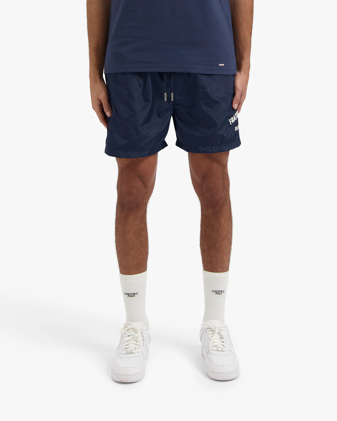 CROYEZ FRATERNITÉ SWIM SHORTS | NAVY/WHITE - Image 3
