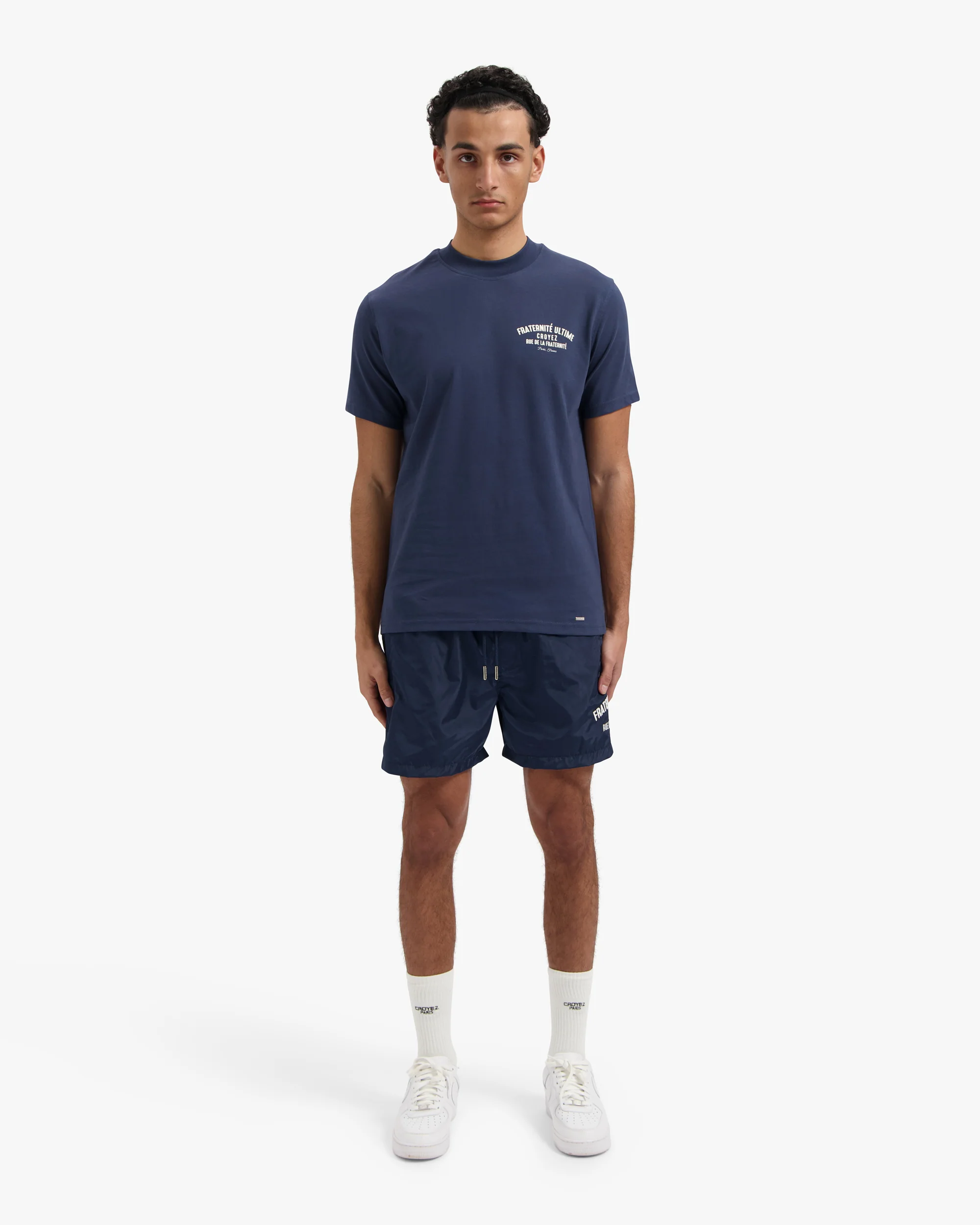 CROYEZ FRATERNITÉ SWIM SHORTS | NAVY/WHITE - Image 7