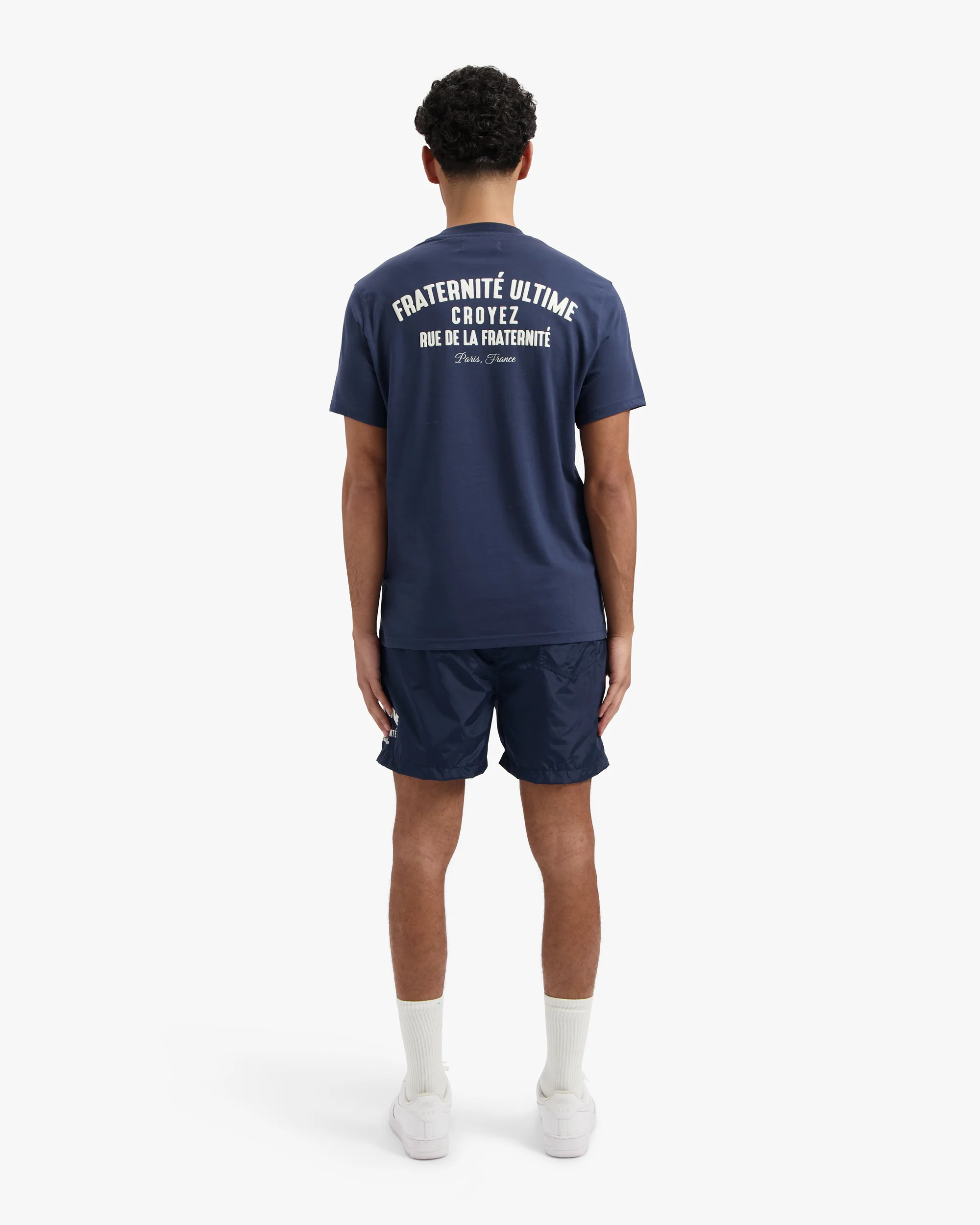 CROYEZ FRATERNITÉ SWIM SHORTS | NAVY/WHITE - Image 8