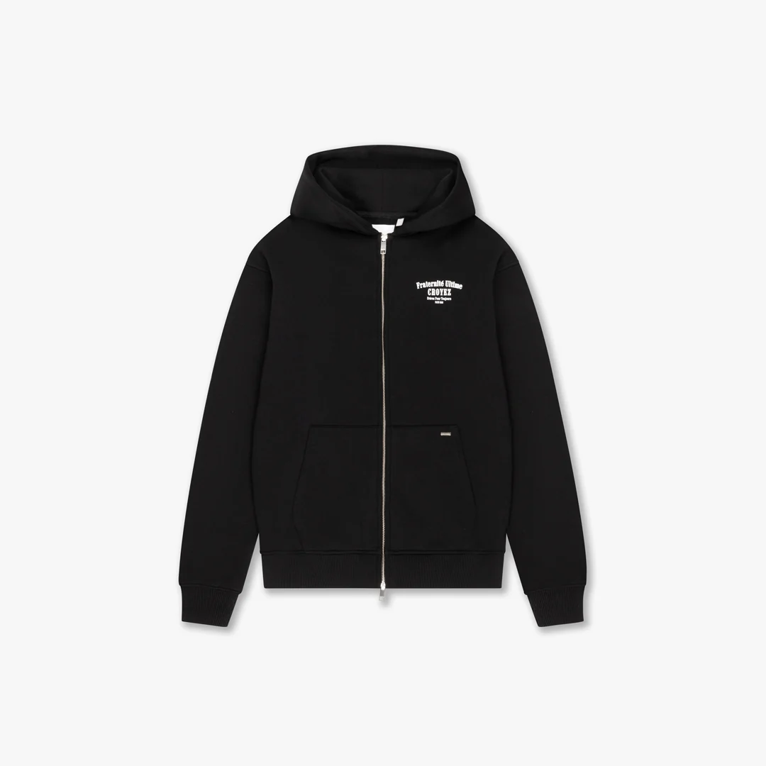 CROYEZ FRATERNITÉ ZIP-HOODIE | BLACK