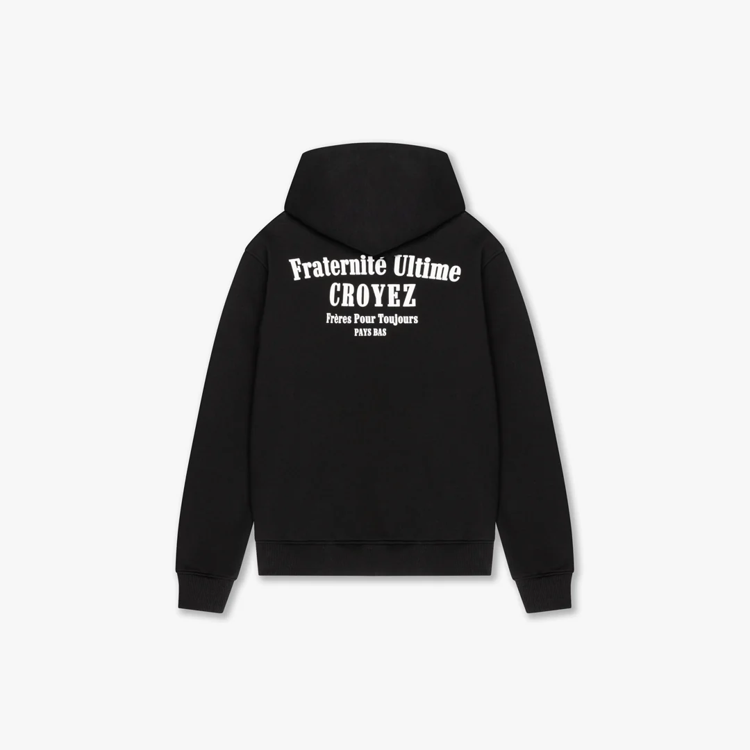 CROYEZ FRATERNITÉ ZIP-HOODIE | BLACK - Image 2