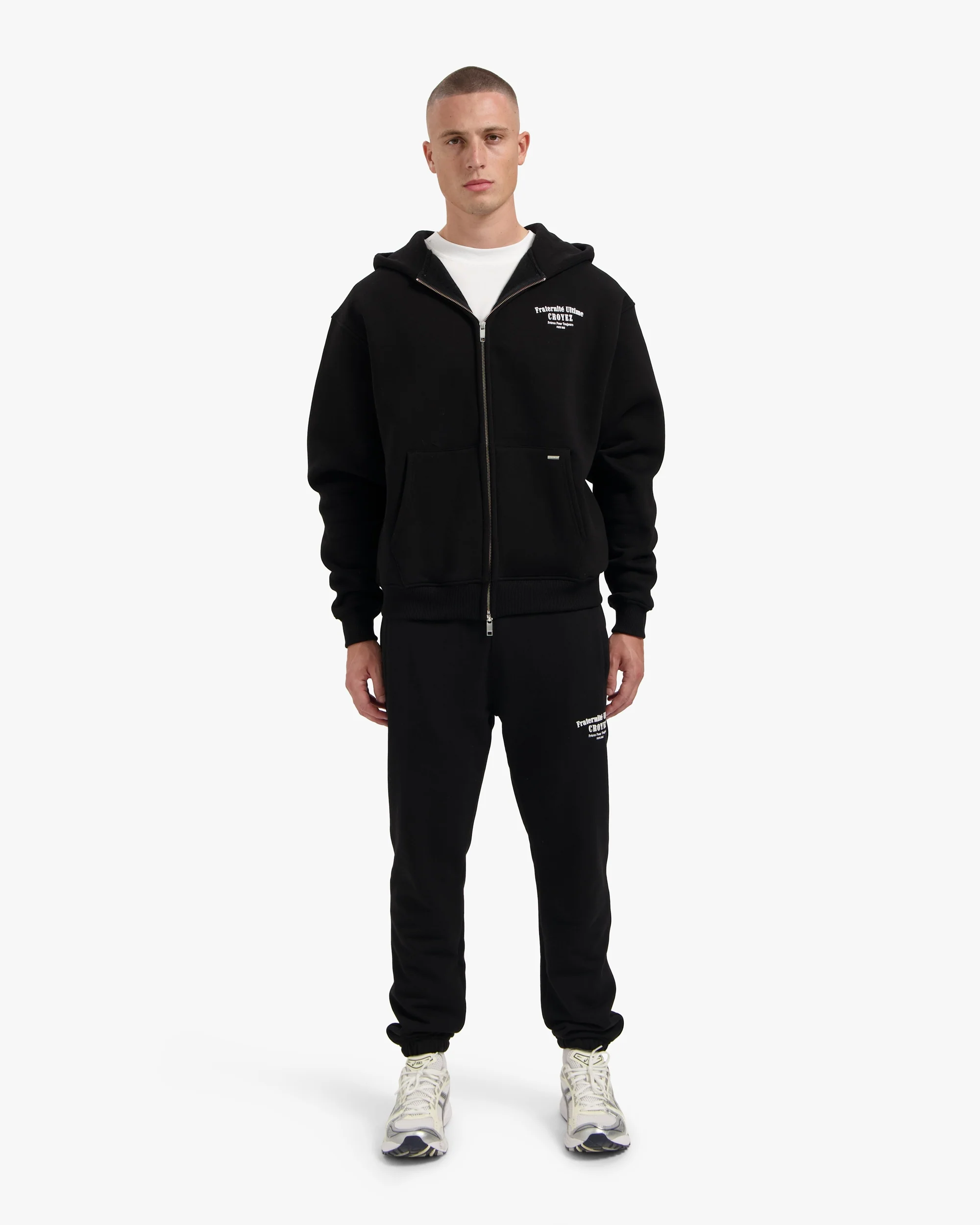 CROYEZ FRATERNITÉ ZIP-HOODIE | BLACK - Image 5