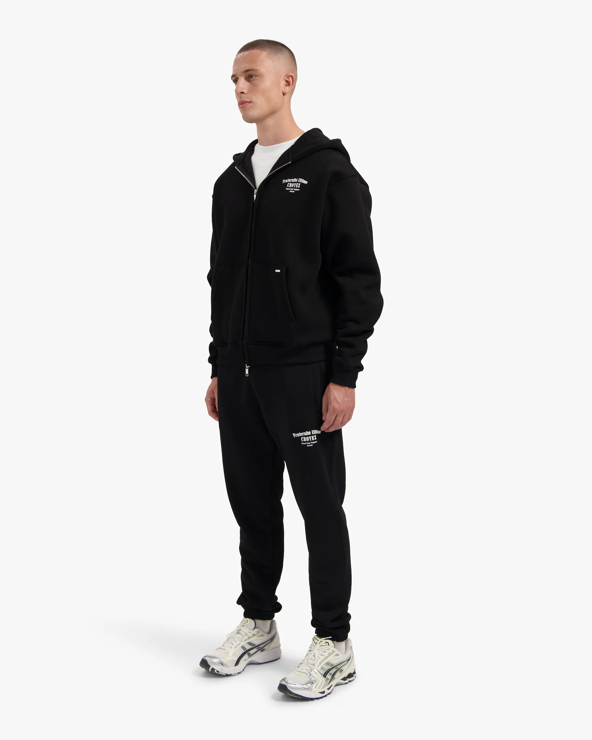 CROYEZ FRATERNITÉ ZIP-HOODIE | BLACK - Image 6