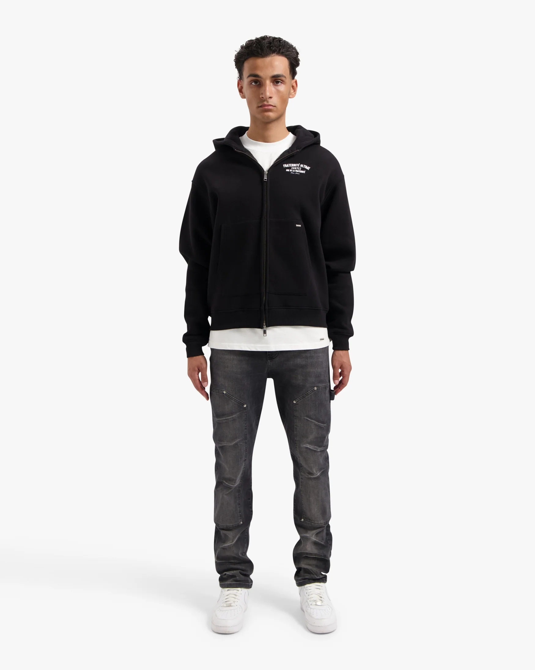 Croyez Fraternité Zip-Hoodie | Black - Image 5