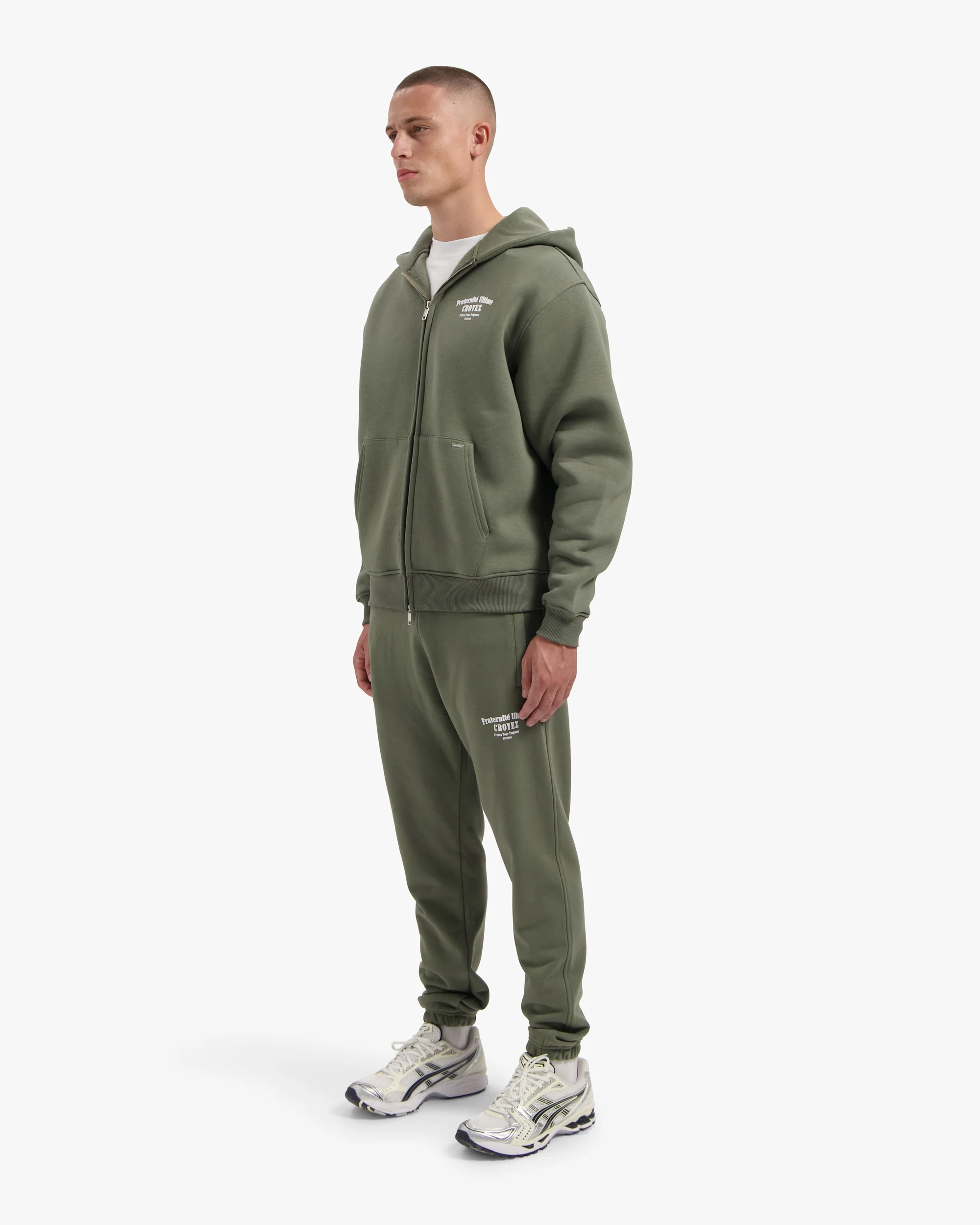 CROYEZ FRATERNITÉ ZIP-HOODIE | DUSTY OLIVE - Image 7