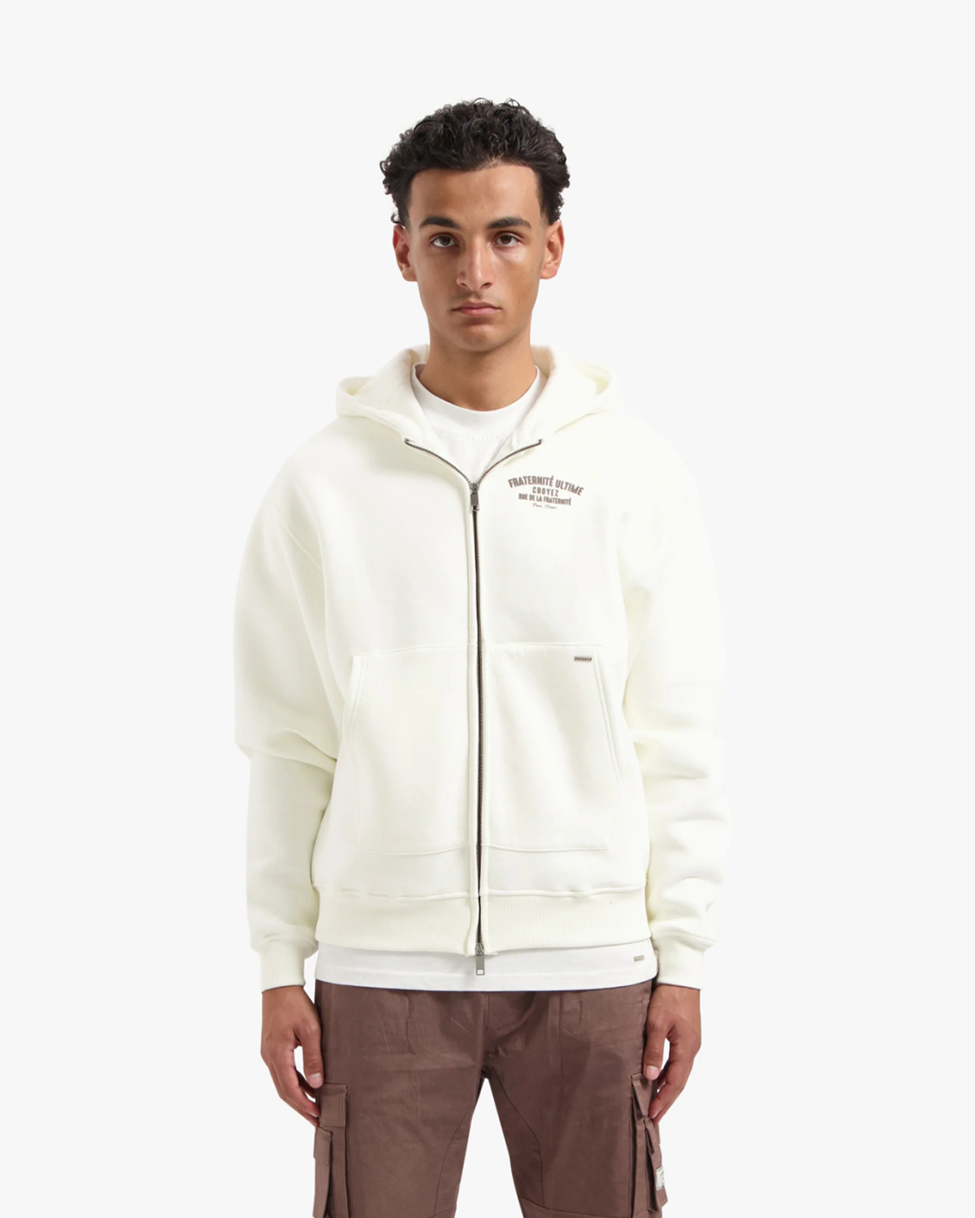 Croyez Fraternité Zip-Hoodie | Off-white - Image 3