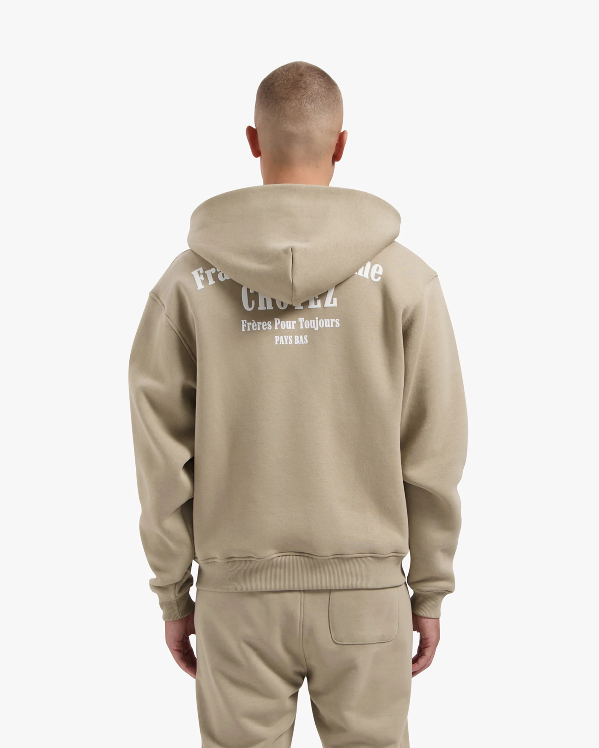 CROYEZ FRATERNITÉ ZIP-HOODIE | SAND - Image 4