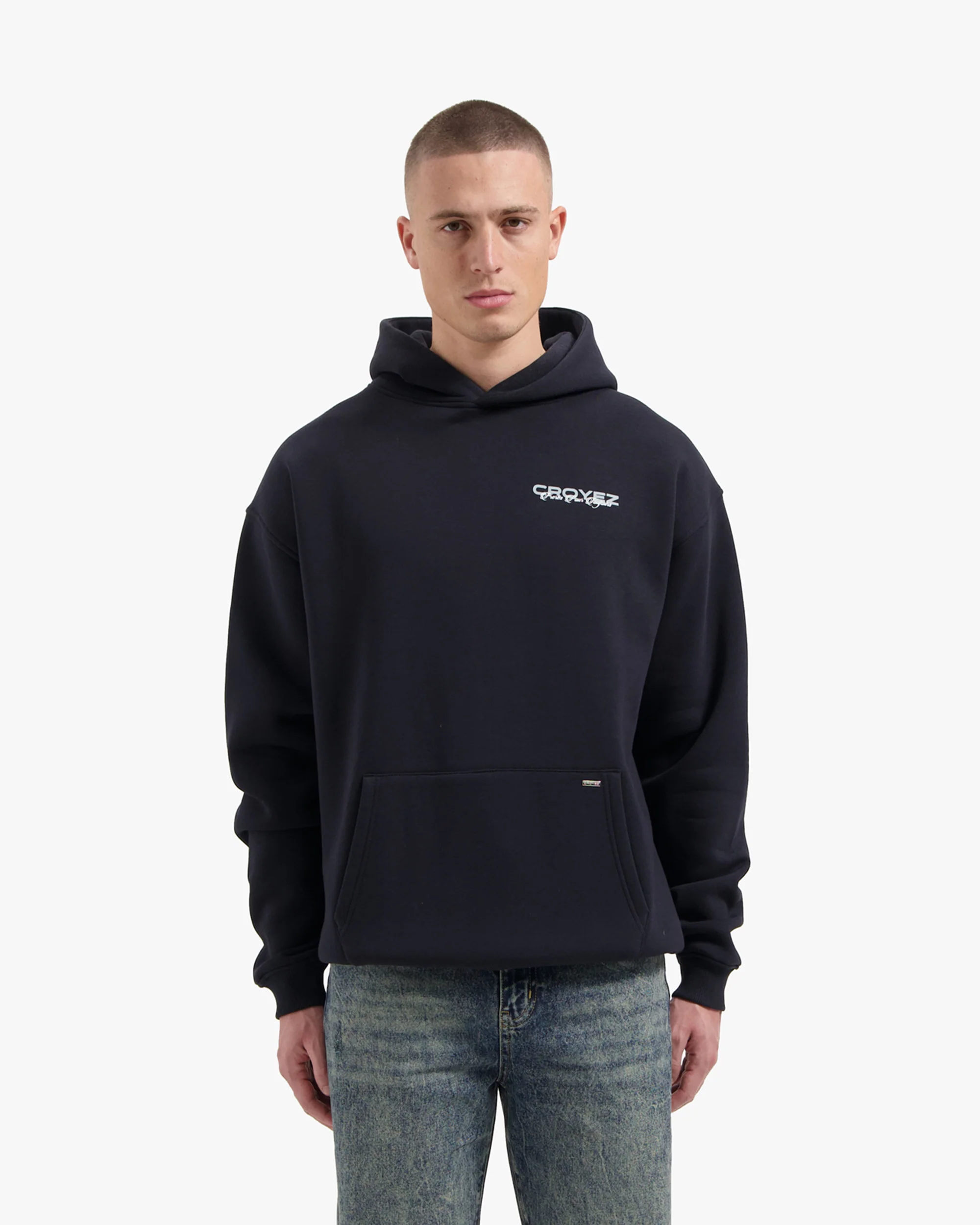 Croyez Frères Hoodie | Navy - Image 3