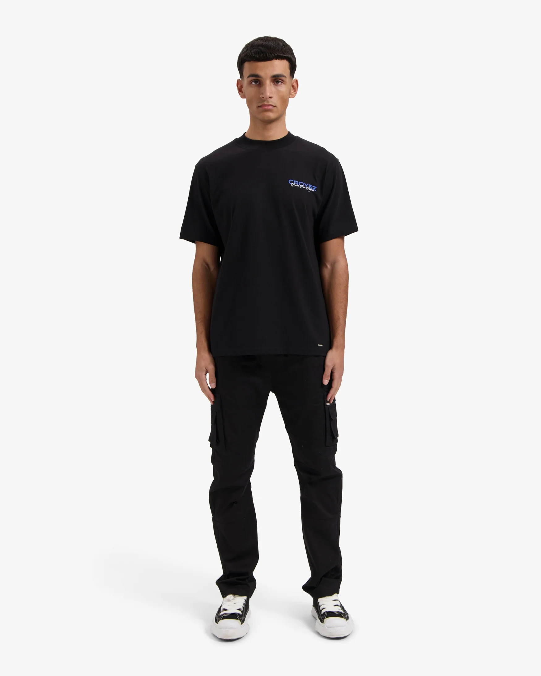 CROYEZ FRÈRES T-SHIRT | BLACK/COBALT - Image 5