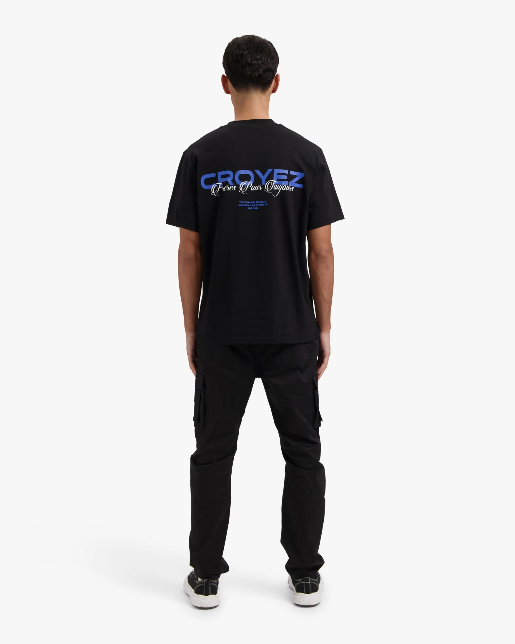CROYEZ FRÈRES T-SHIRT | BLACK/COBALT - Image 6