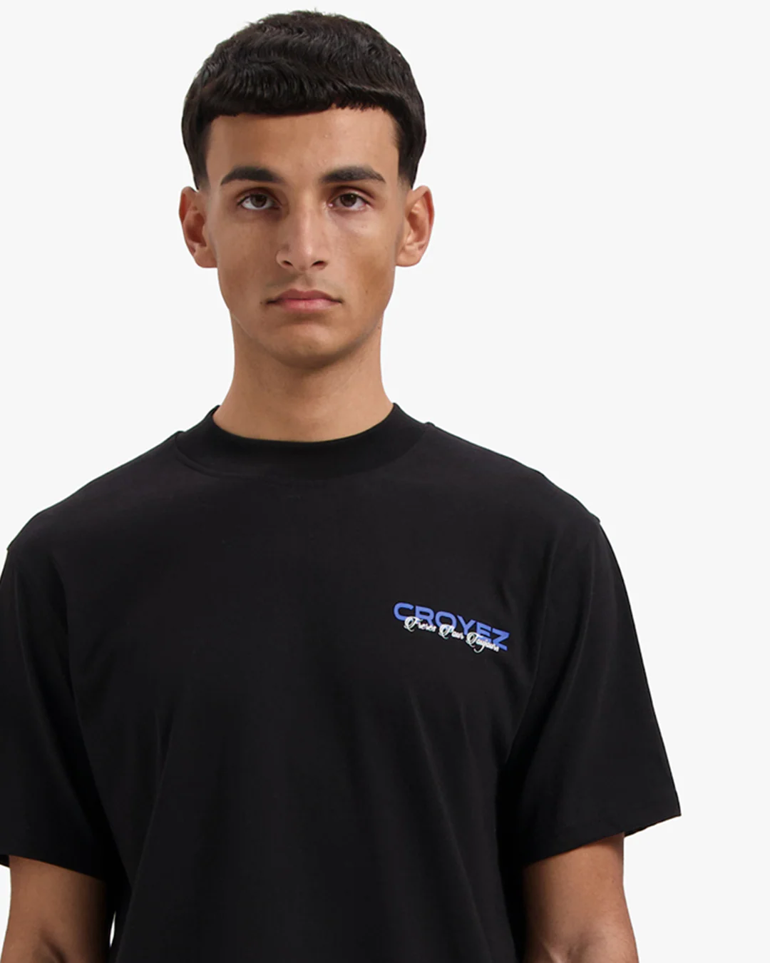 CROYEZ FRÈRES T-SHIRT | BLACK/COBALT - Image 5