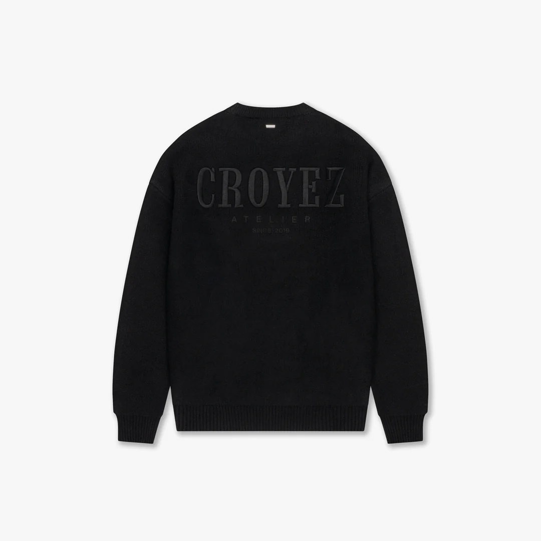 CROYEZ GALLERY KNIT SWEATER | BLACK - Image 2