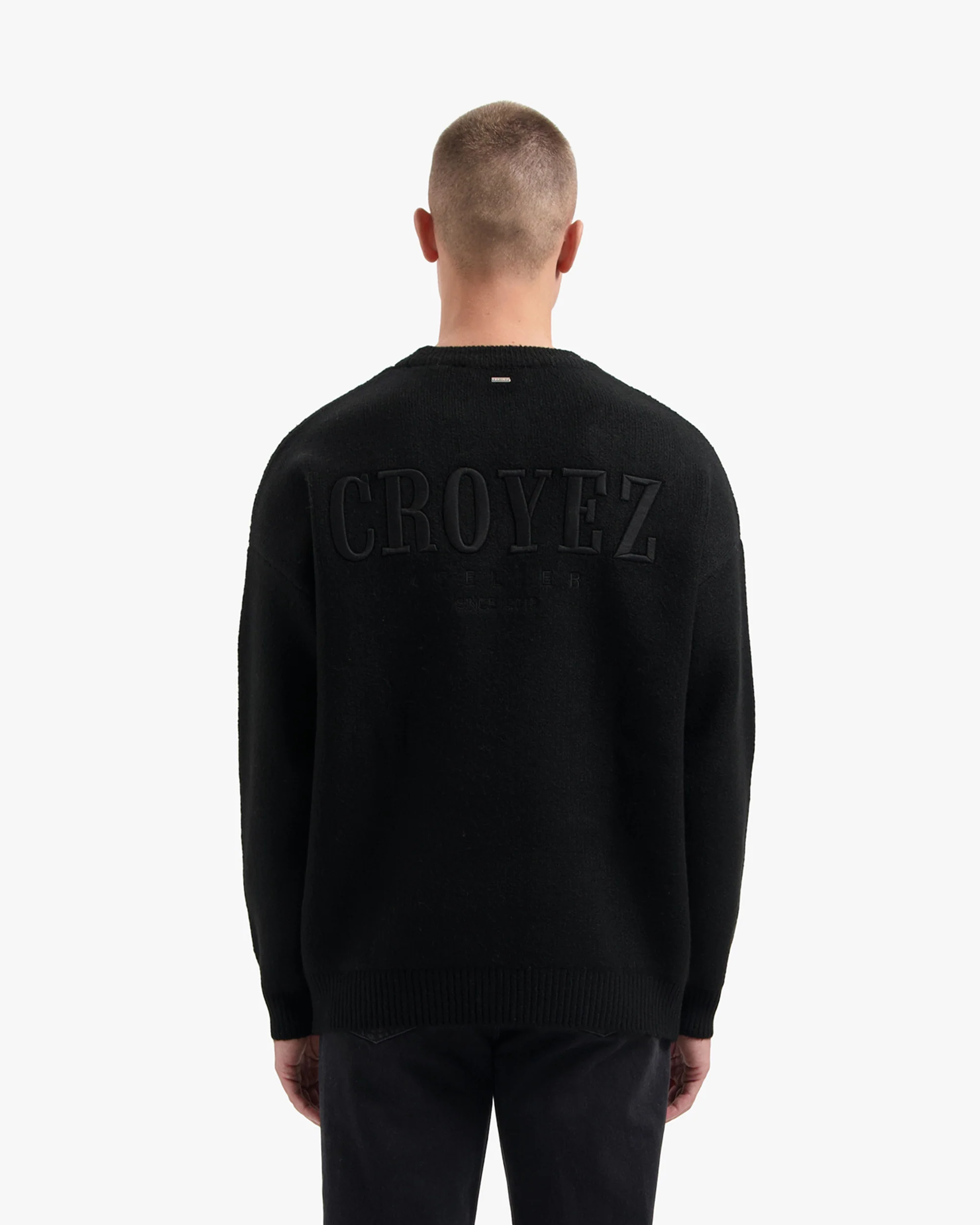 CROYEZ GALLERY KNIT SWEATER | BLACK - Image 4