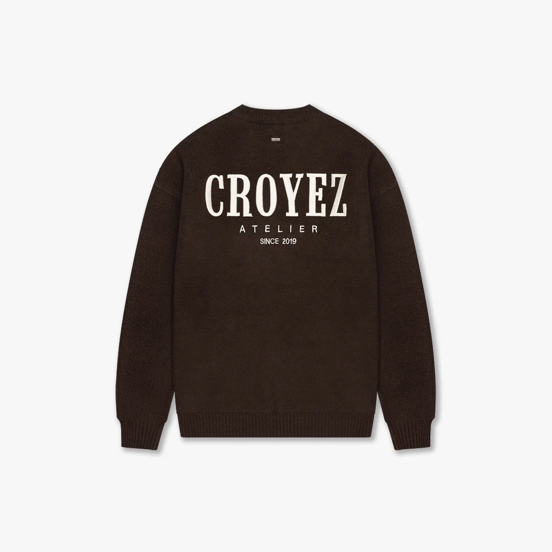 CROYEZ GALLERY KNIT SWEATER | BROWN - Image 2